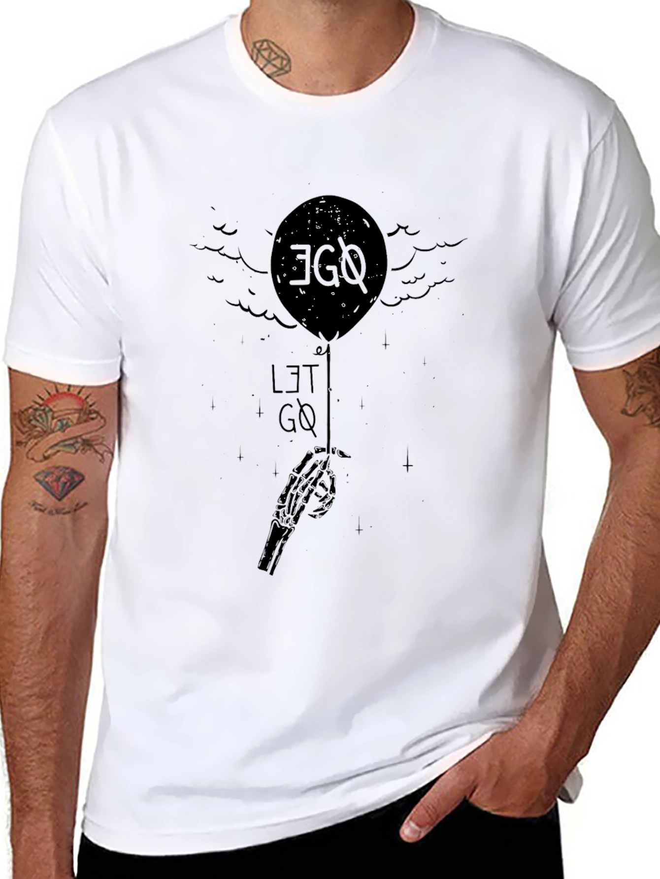 Ego Let Go Balloon Graphic Tee