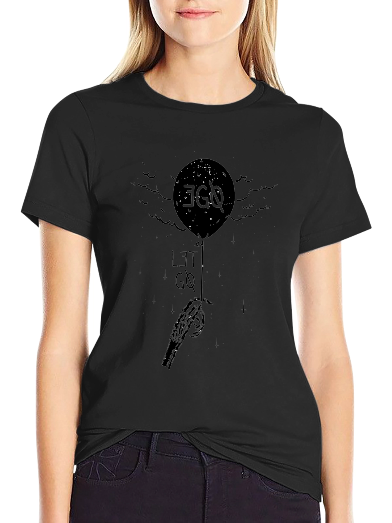 Ego Let Go Balloon Graphic Tee