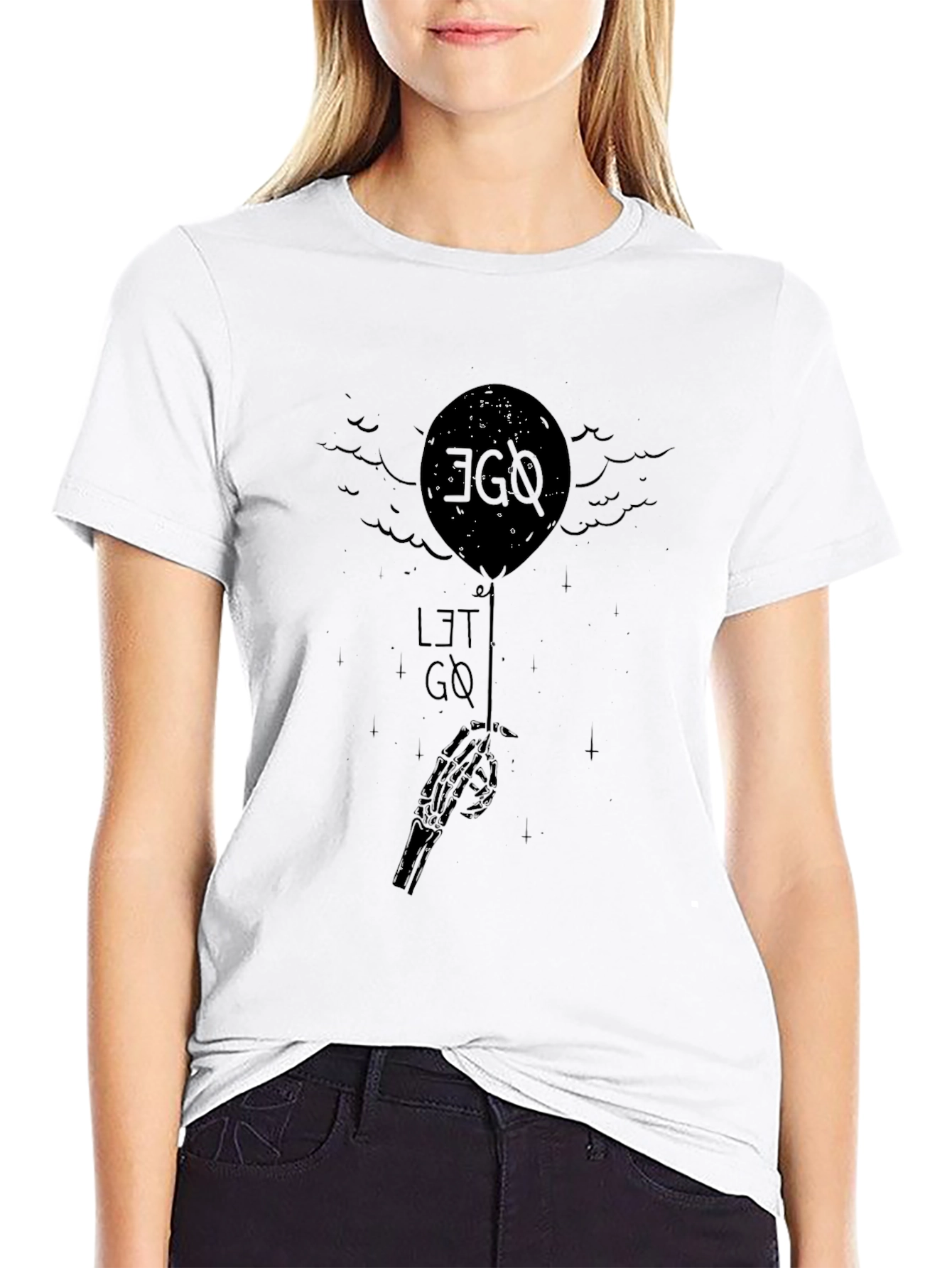 Ego Let Go Balloon Graphic Tee