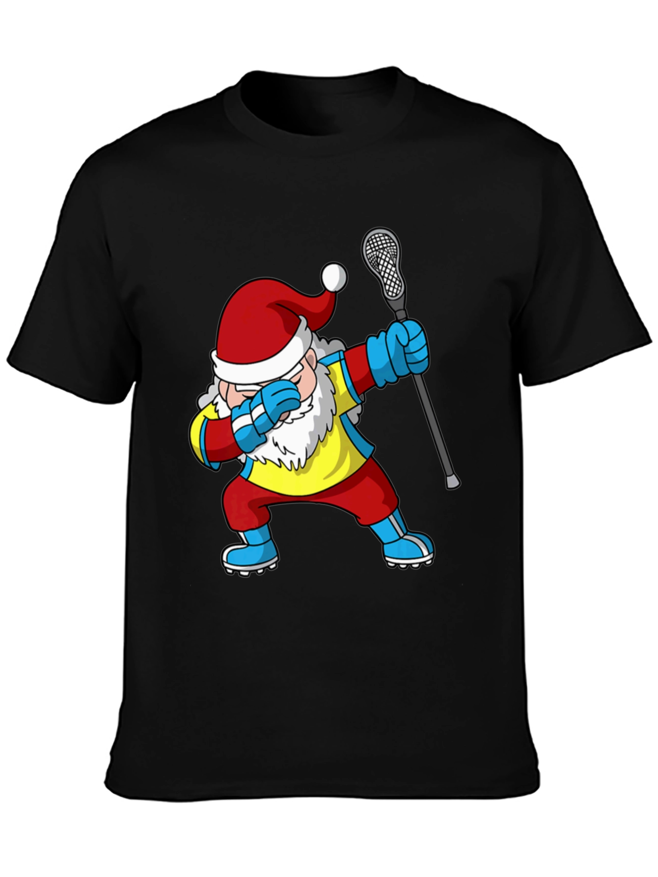 Dabbing Santa Lacrosse T-Shirt