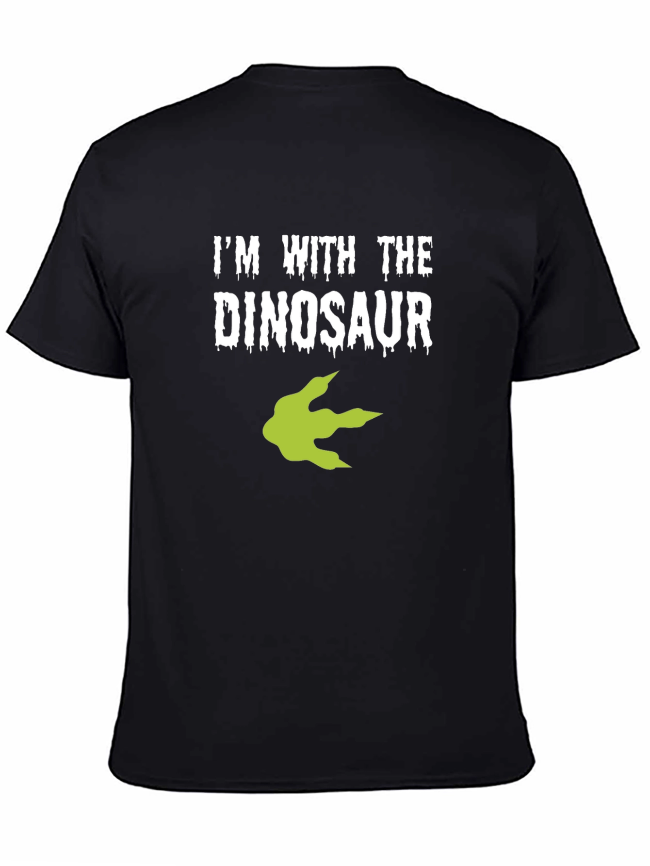 Im With The Dinosaur T-Shirt - Black