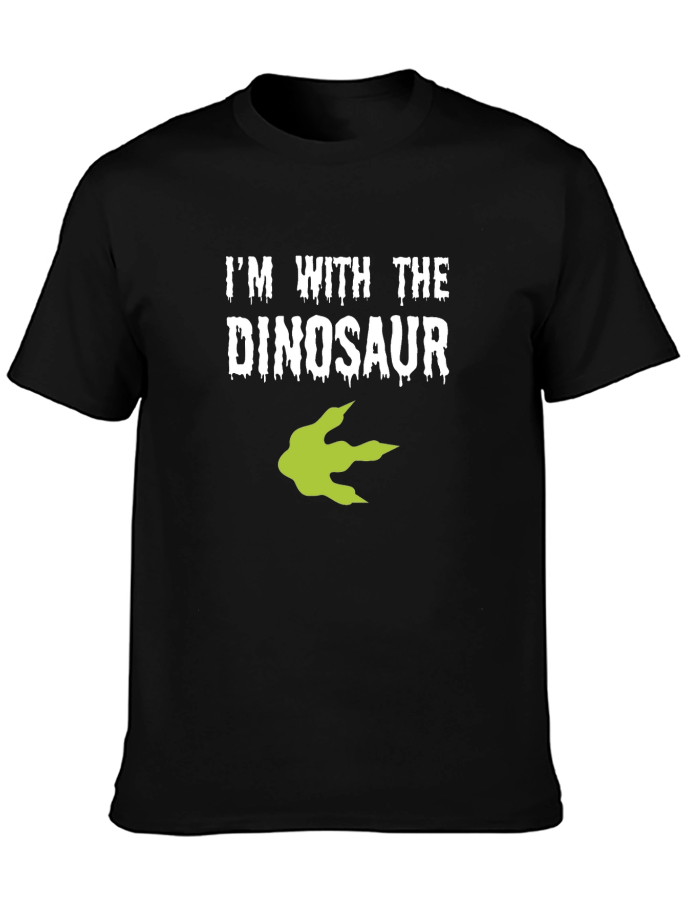Im With The Dinosaur T-Shirt - Black