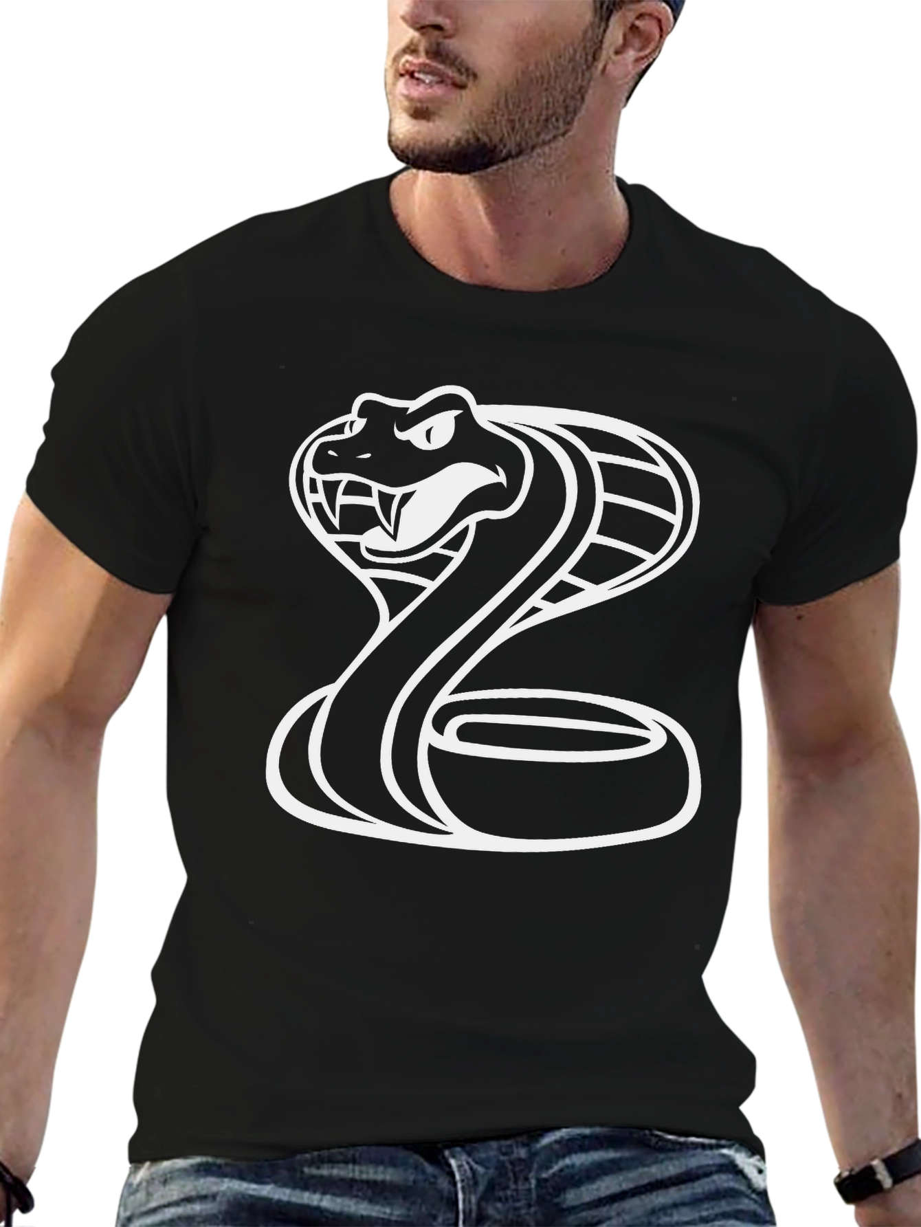 Cobra Graphic T-Shirt - Mens Black Tee