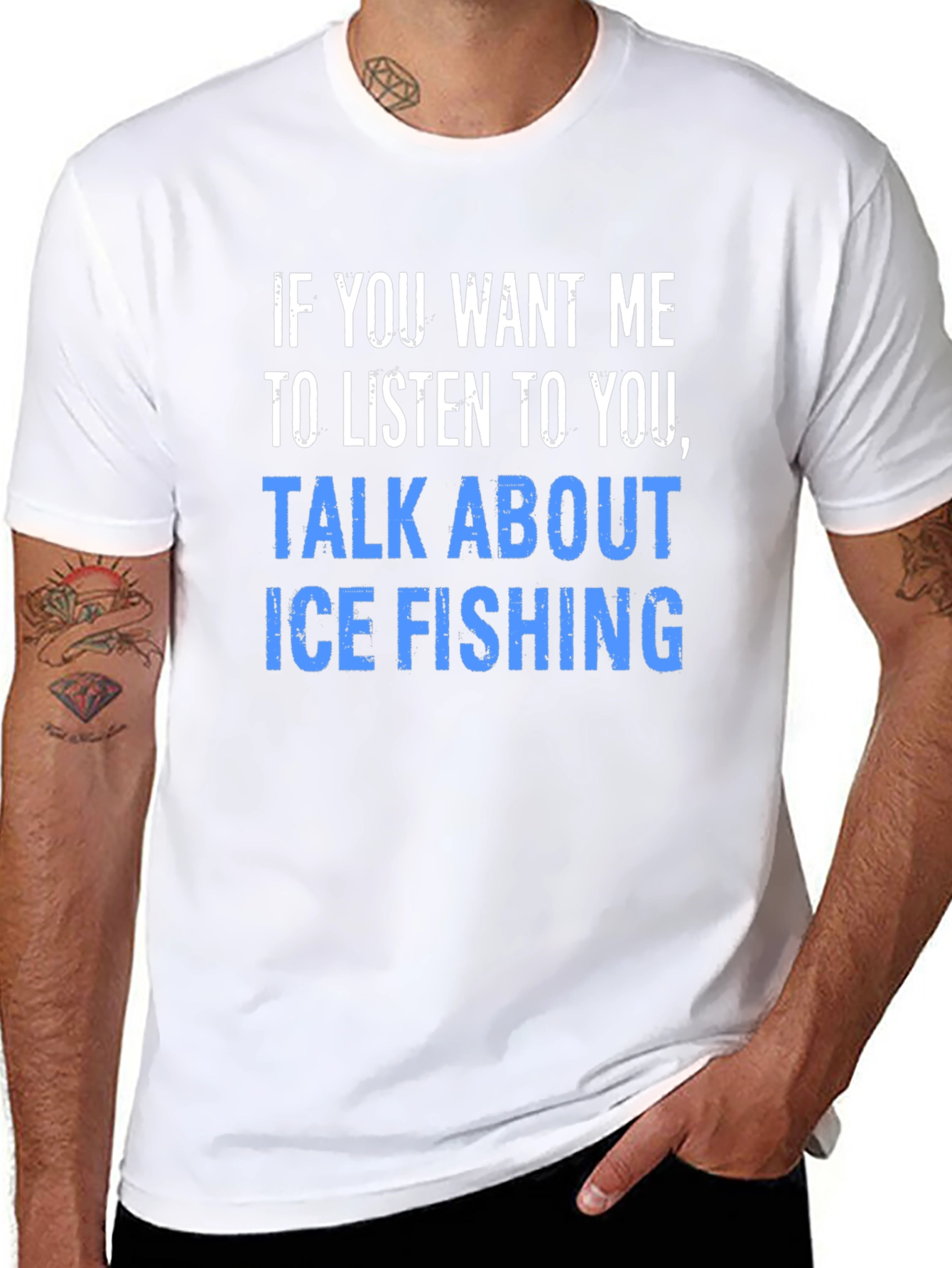 Ice Fishing T-Shirt - Funny Fishing Tee