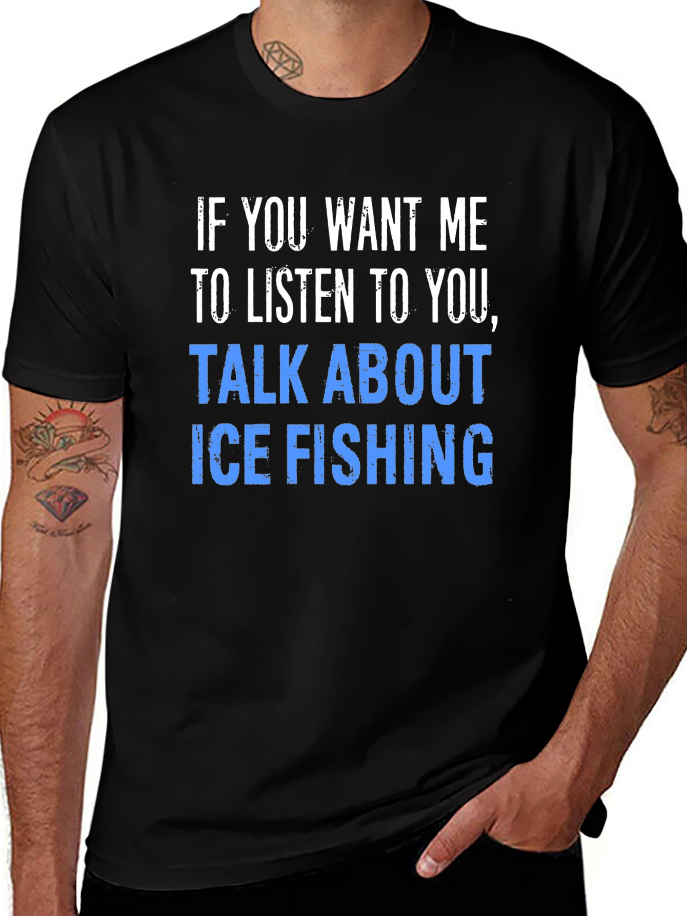 Ice Fishing T-Shirt - Funny Fishing Tee