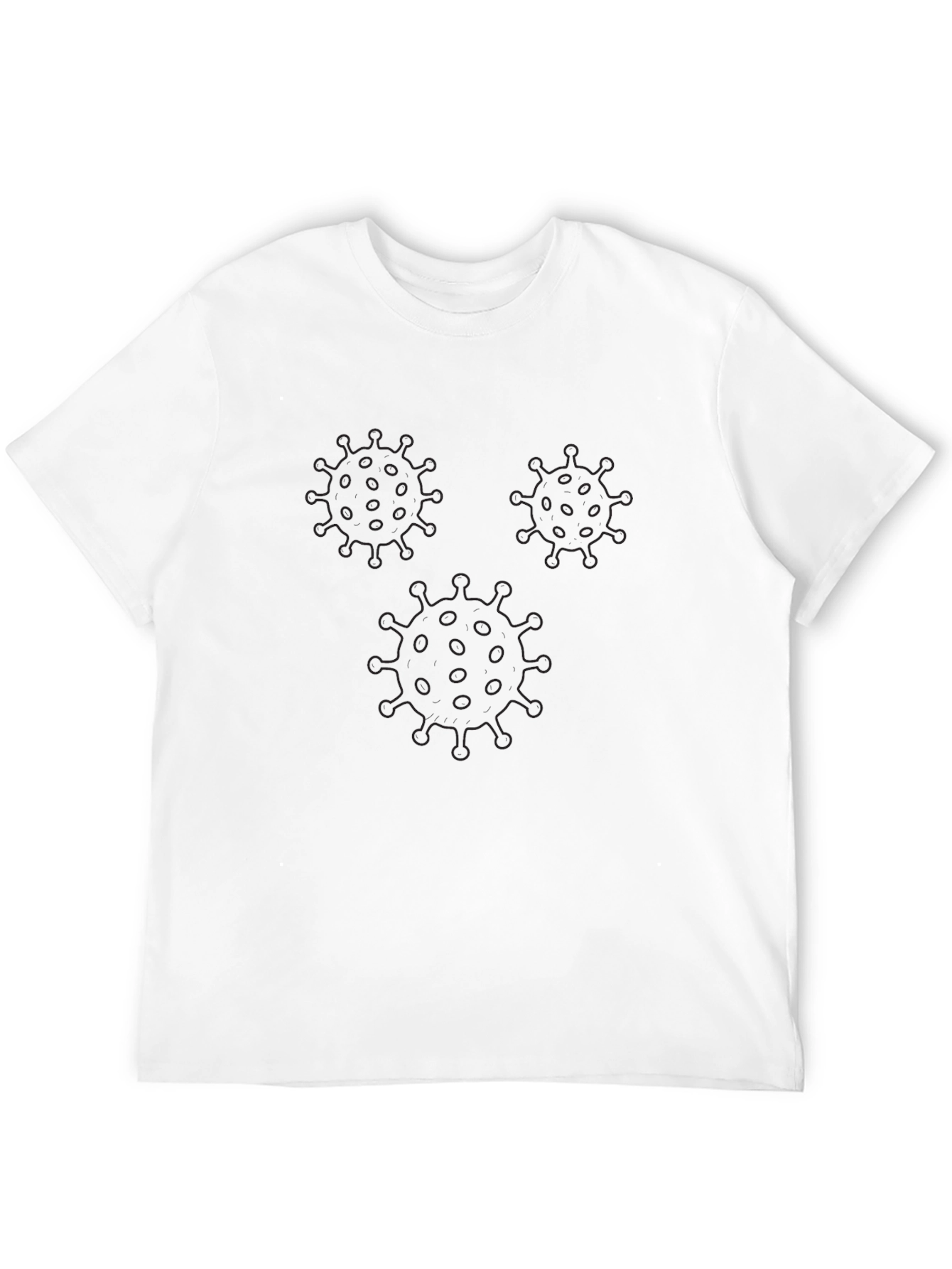 Black Corona Virus Graphic T-Shirt