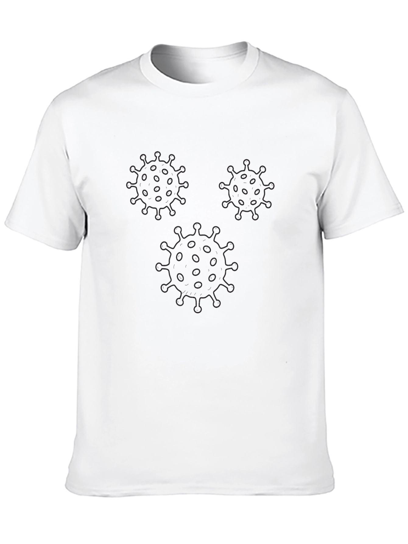Black Corona Virus Graphic T-Shirt
