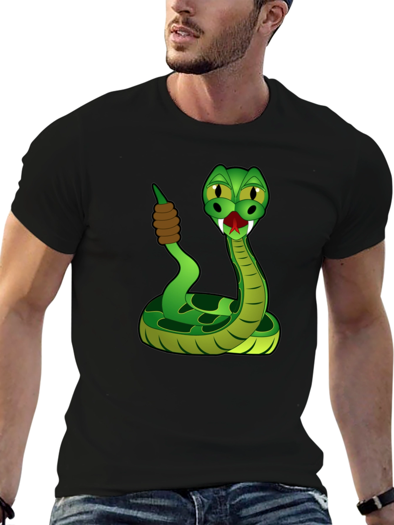 Snake Cartoon Graphic T-Shirt