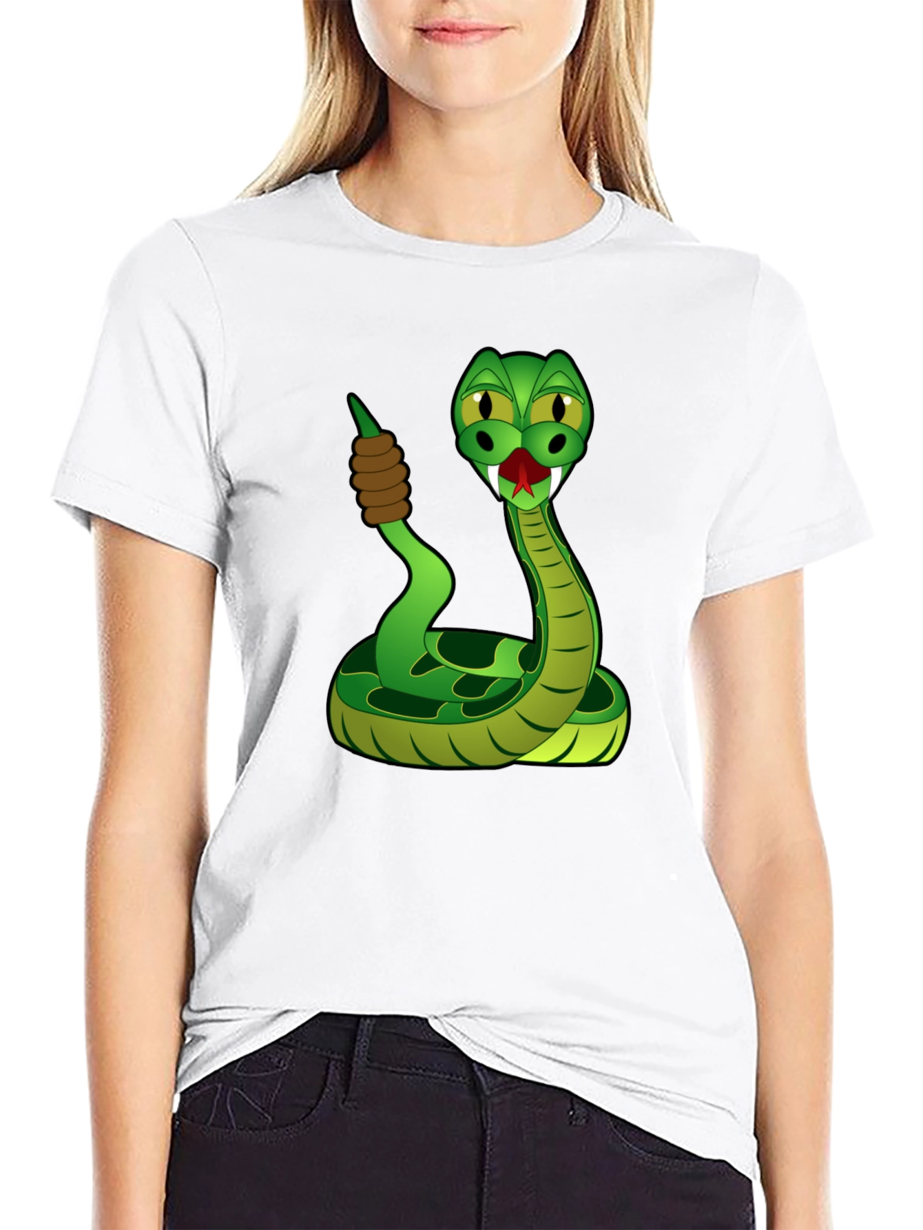 Snake Cartoon Graphic T-Shirt