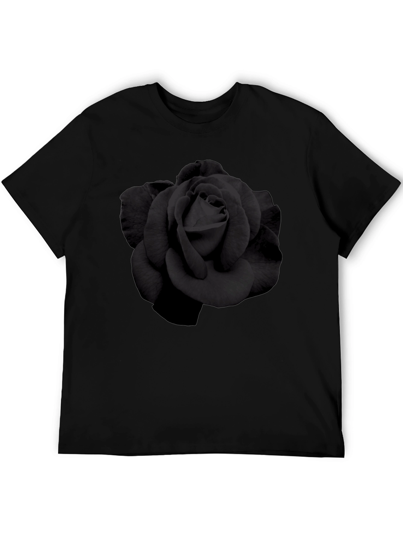 Black Rose Graphic T-Shirt - Mens Fashion Tee