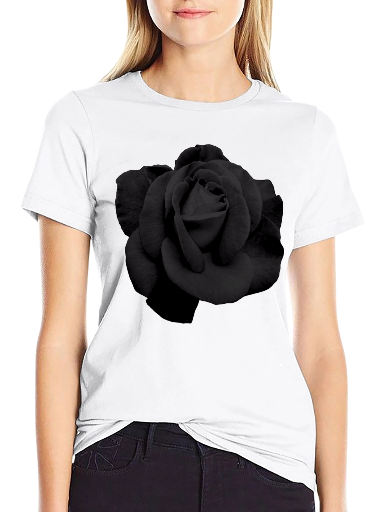 Black Rose Graphic T-Shirt - Mens Fashion Tee