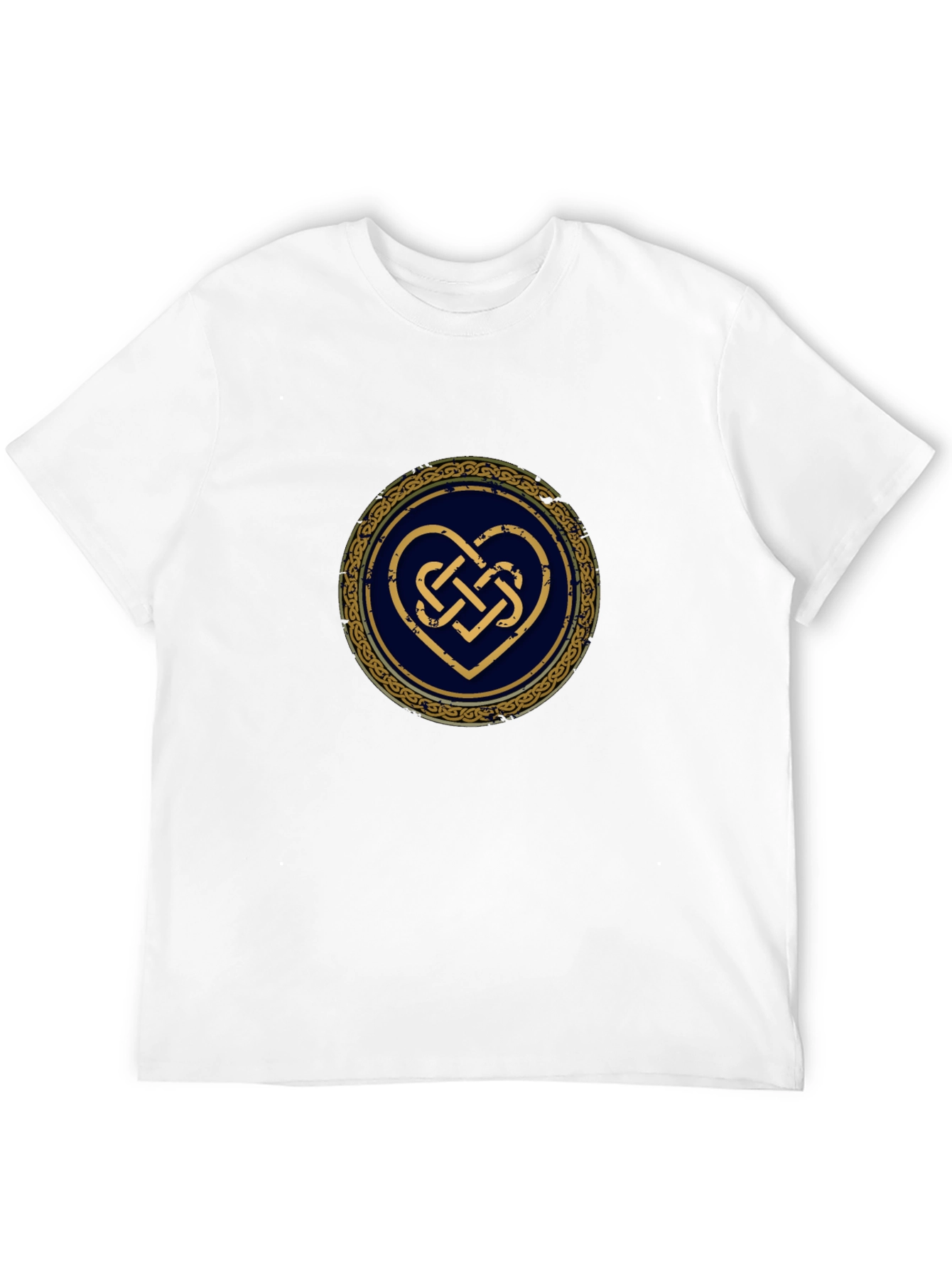 Celtic Heart Knot T-Shirt - Circular Design
