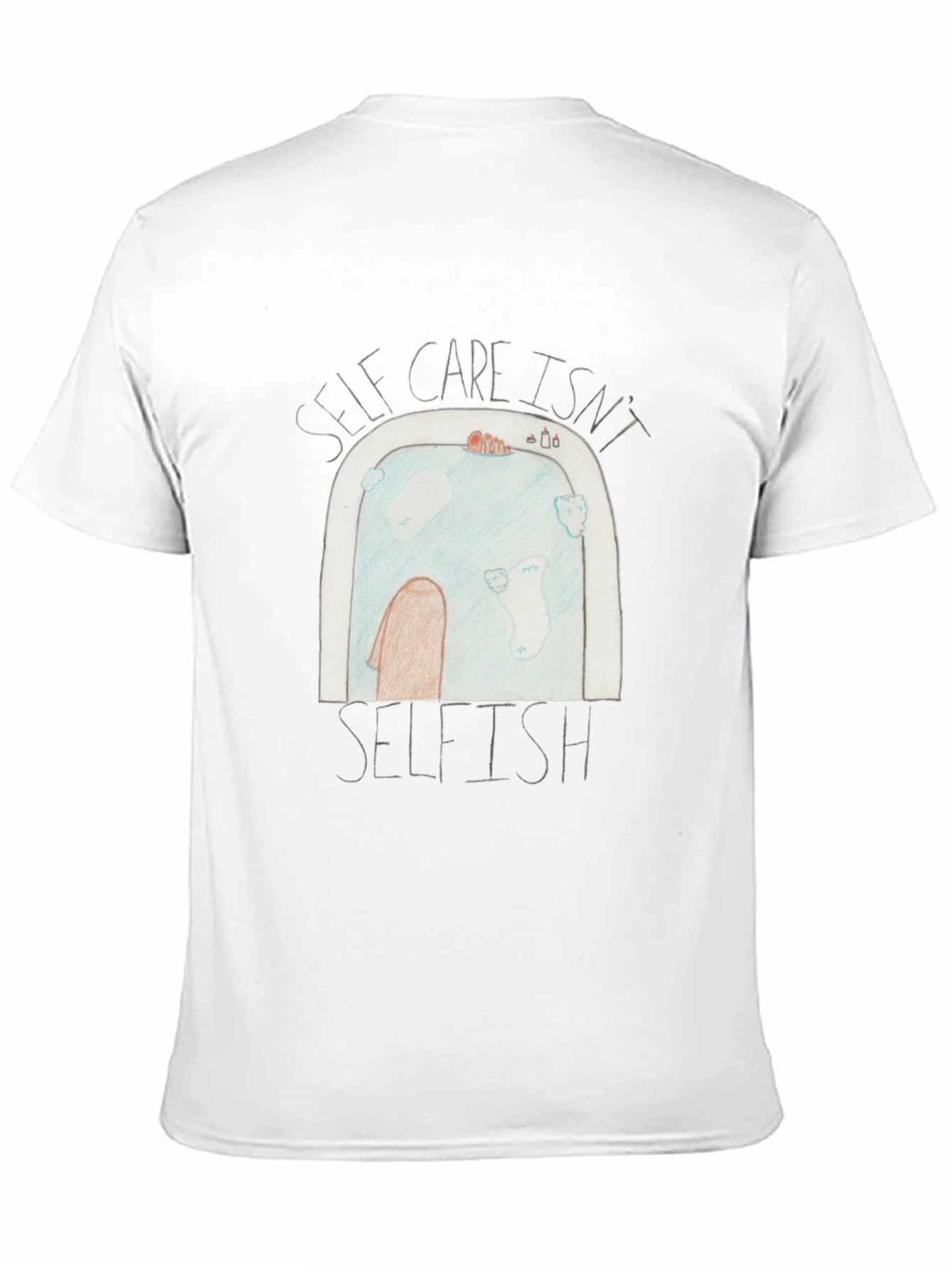 Self-Care T-Shirt: Relaxing Bath Design