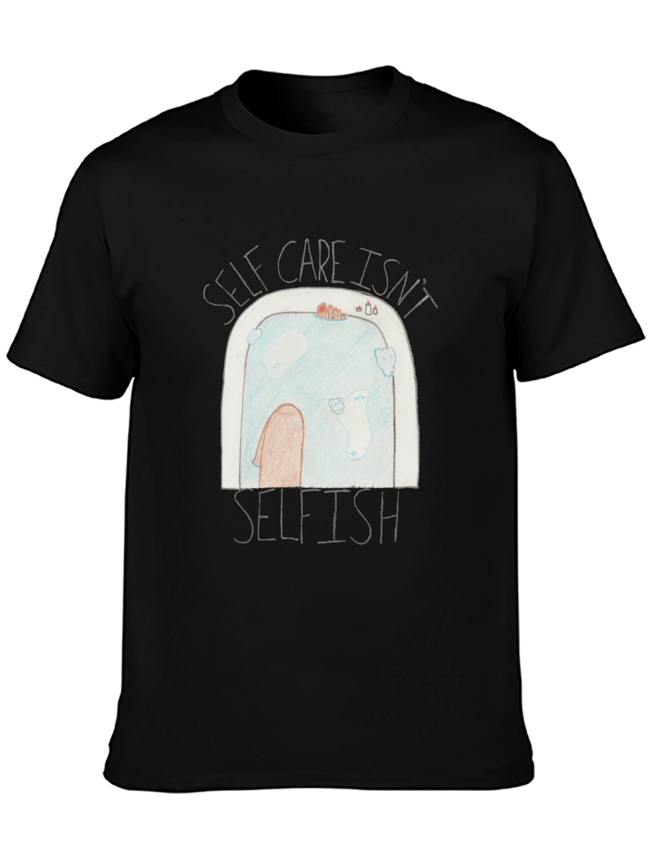 Self-Care T-Shirt: Relaxing Bath Design