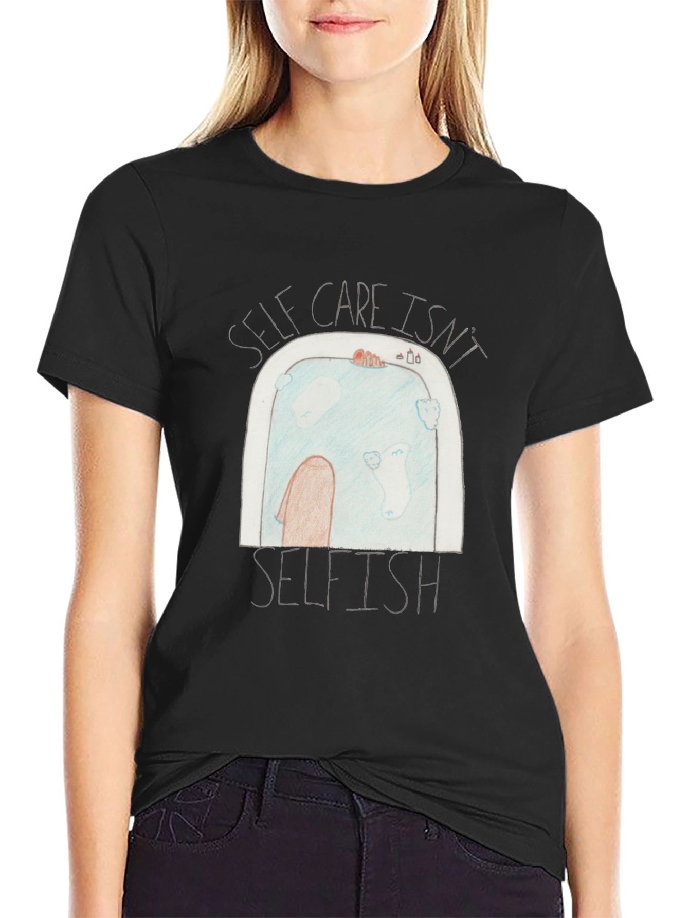 Self-Care T-Shirt: Relaxing Bath Design