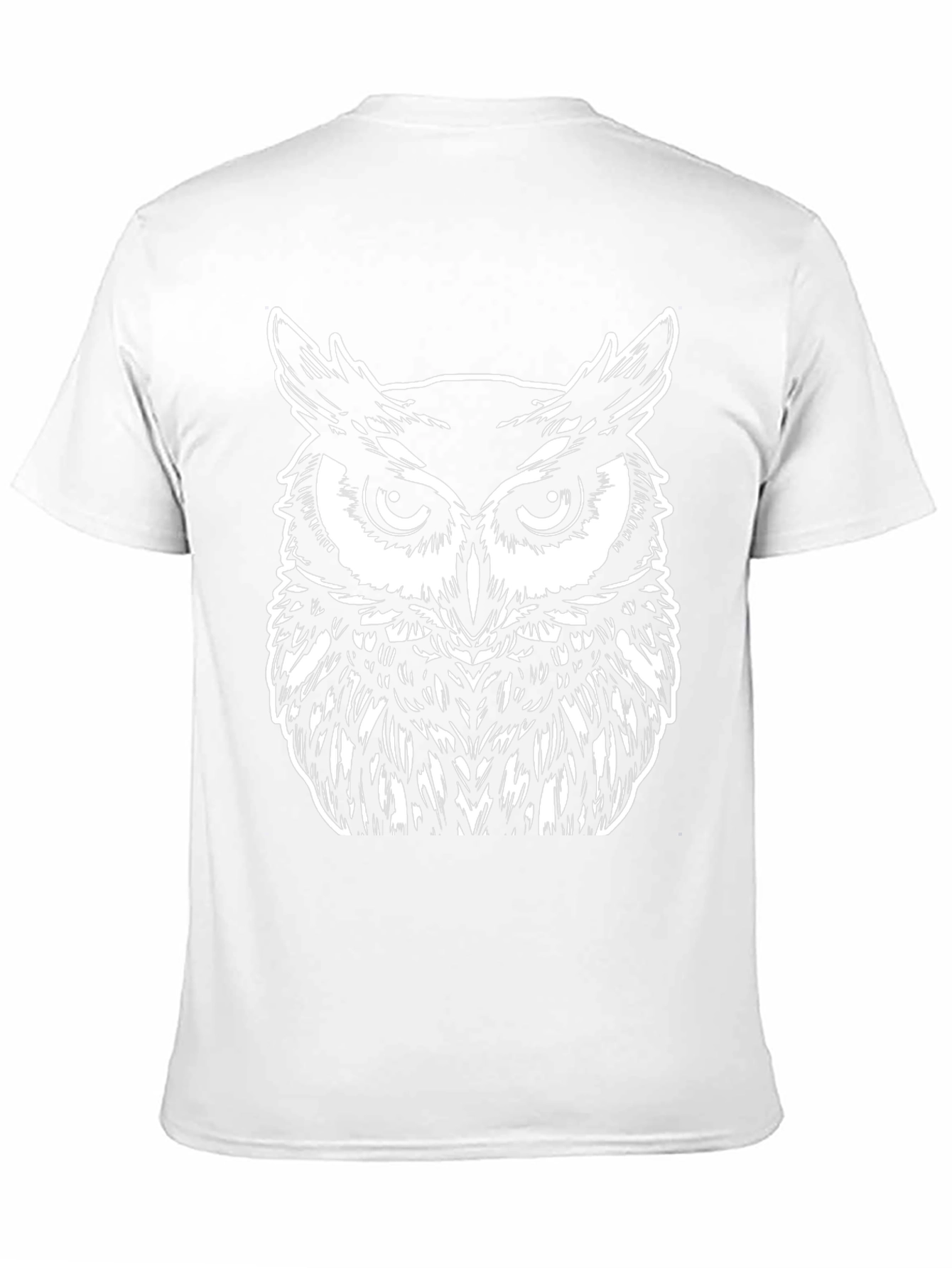 Owl Graphic Tee - Black Cotton T-Shirt