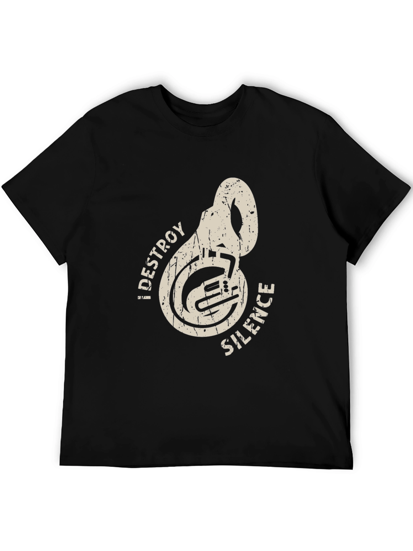 Destroy Silence Tuba Music Band Tee