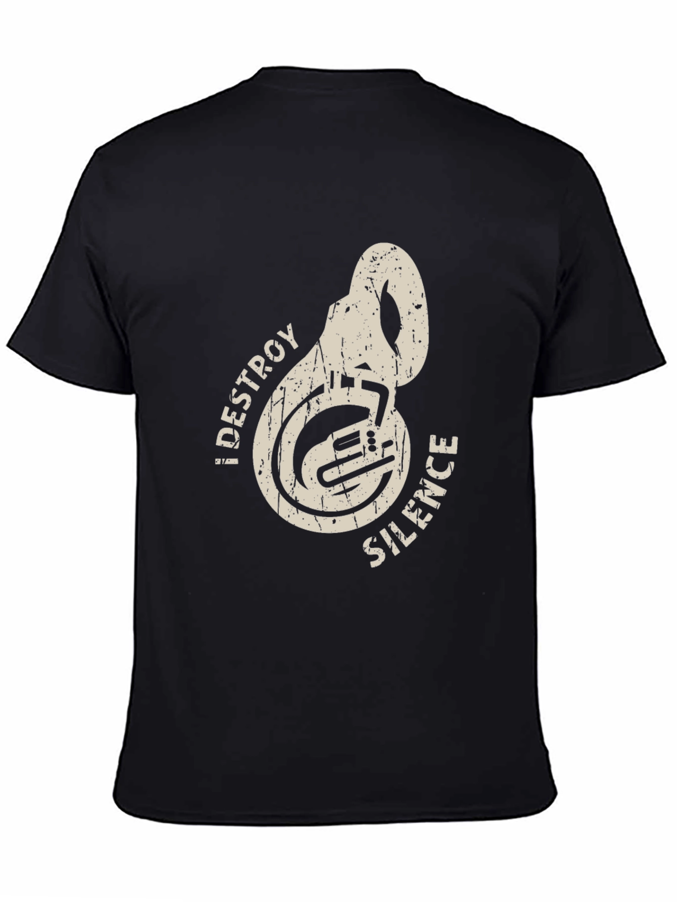 Destroy Silence Tuba Music Band Tee