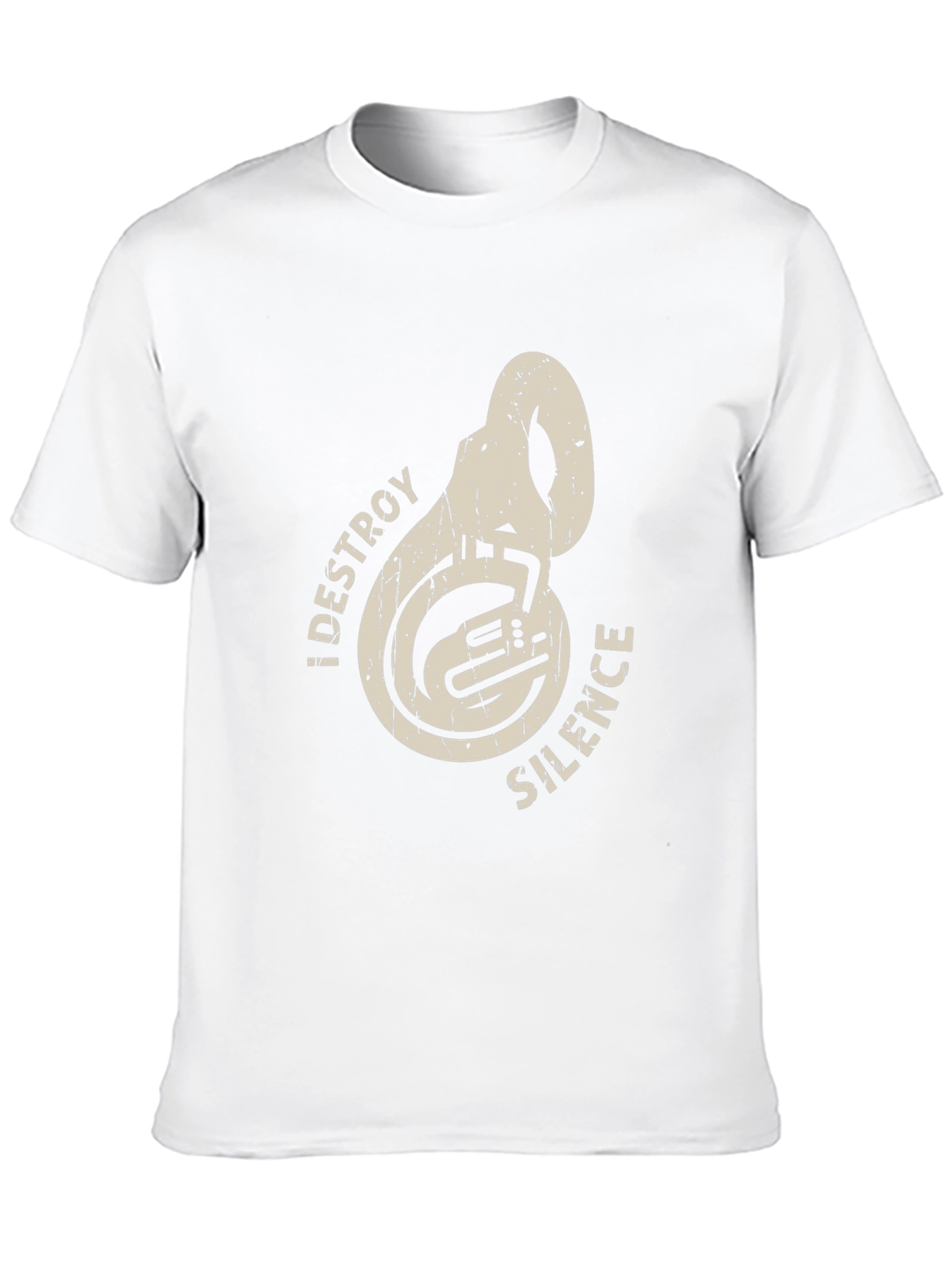 Destroy Silence Tuba Music Band Tee