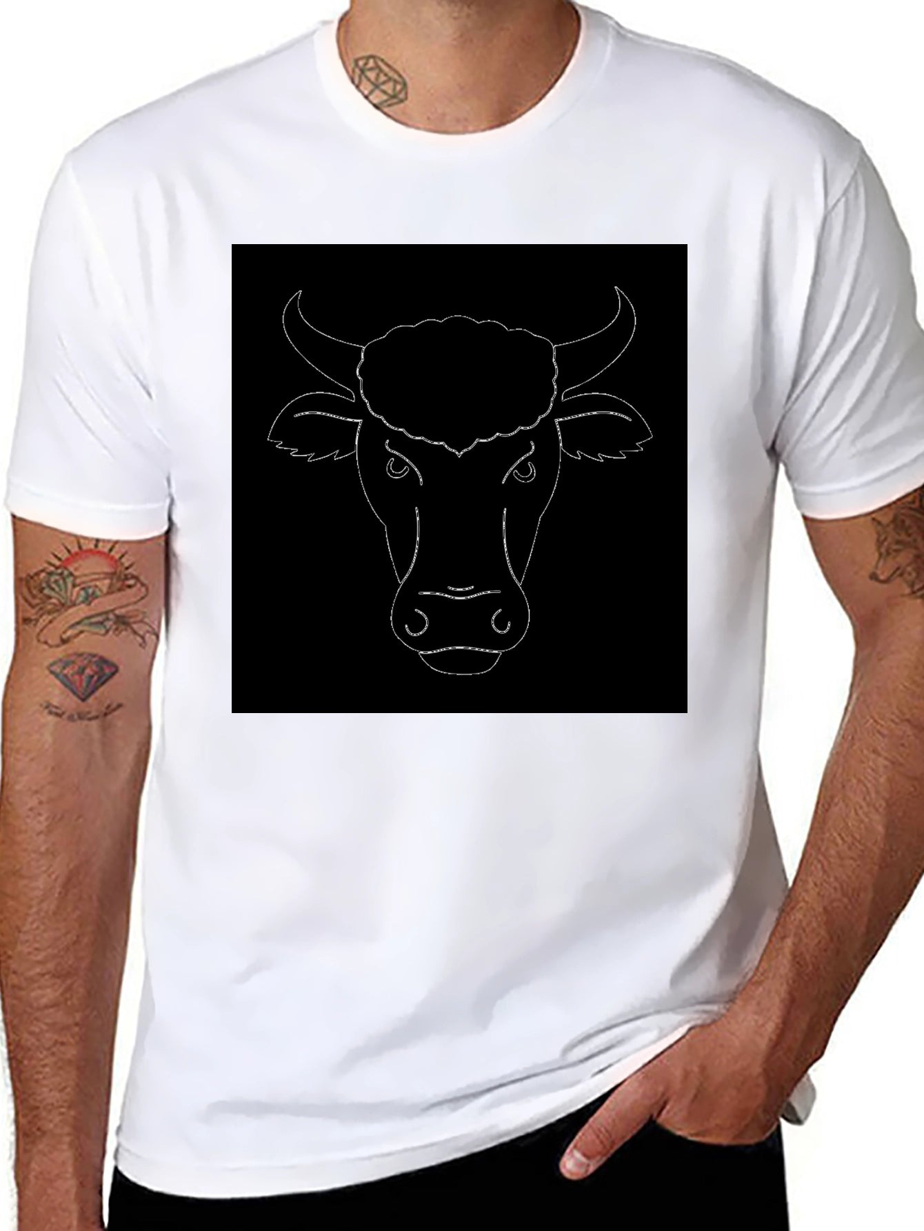 Black Bull Graphic Tee - Bold & Edgy Style