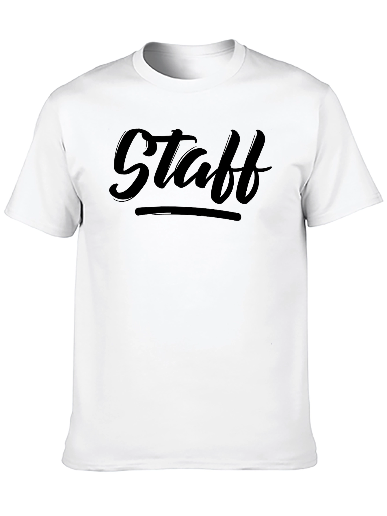 Staff T-Shirt: Black Crew Neck Tee