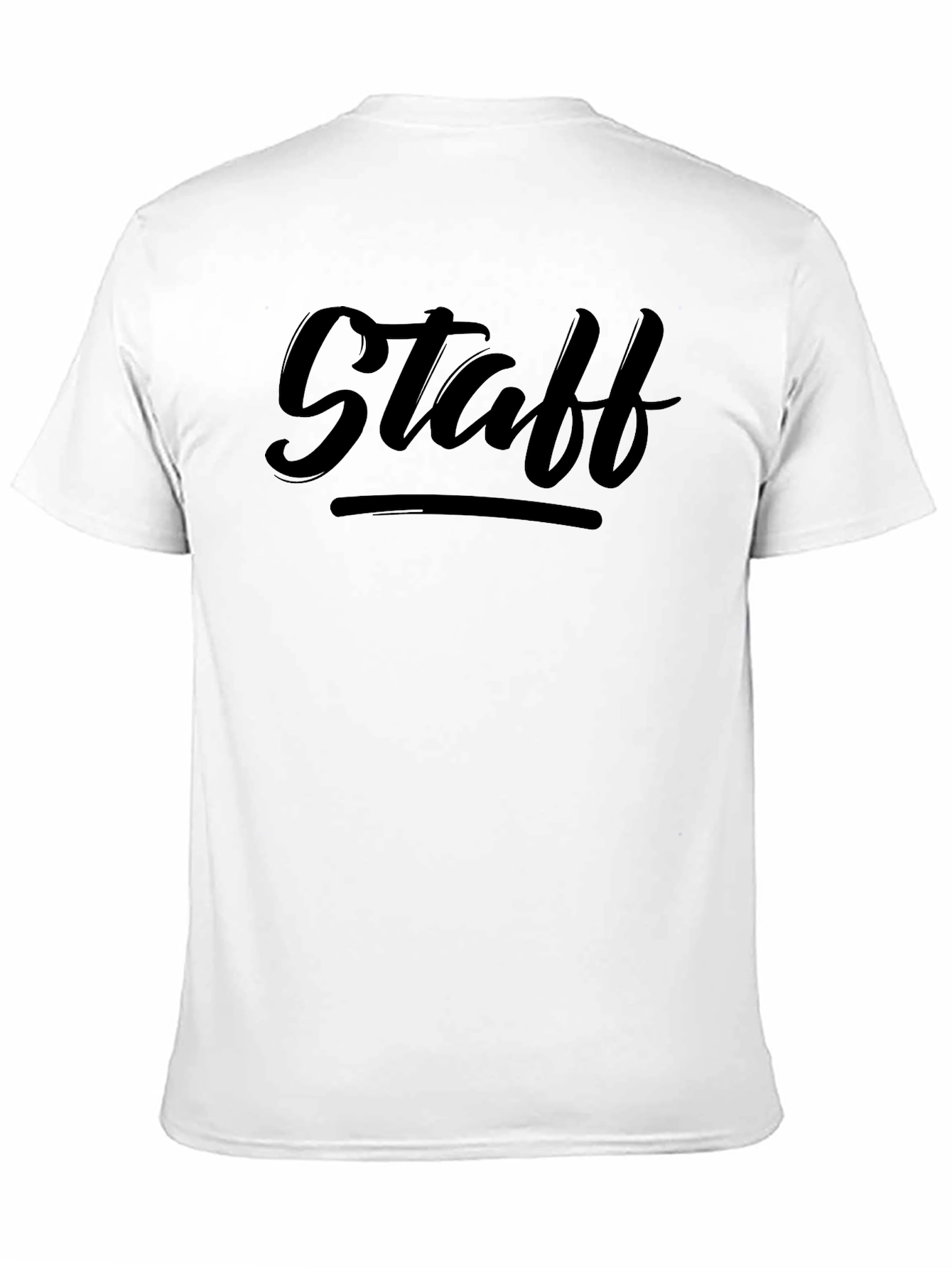 Staff T-Shirt: Black Crew Neck Tee