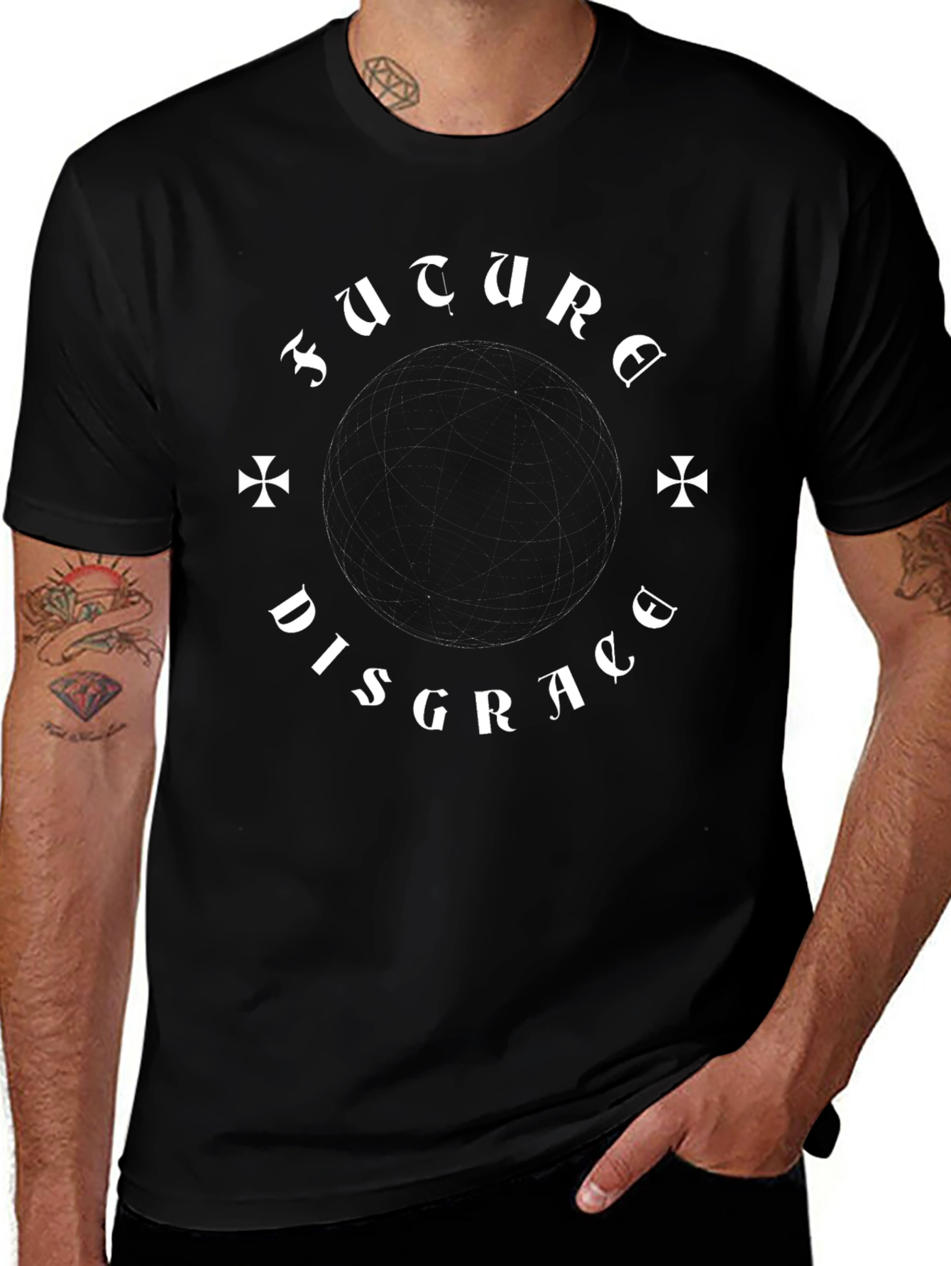 Future Disgrace Black Graphic Tee