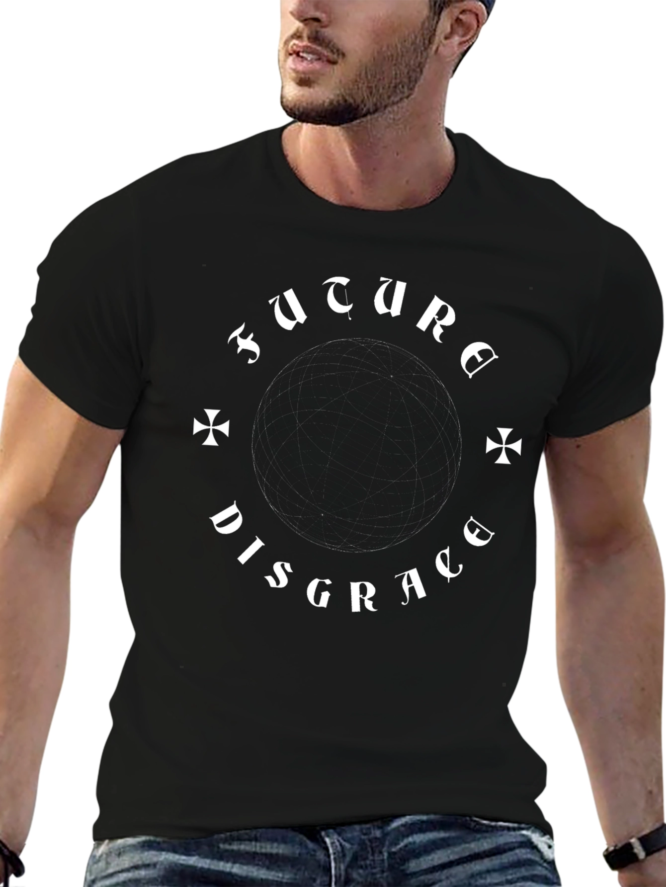 Future Disgrace Black Graphic Tee