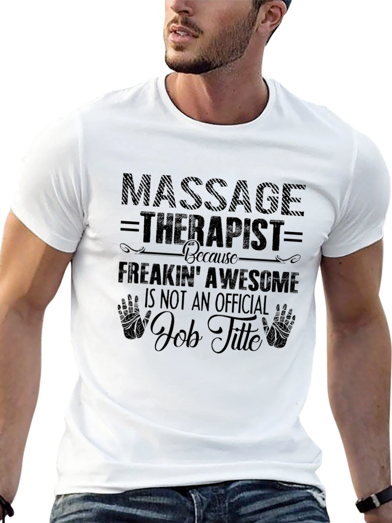 Massage Therapist Awesome Job Title T-Shirt