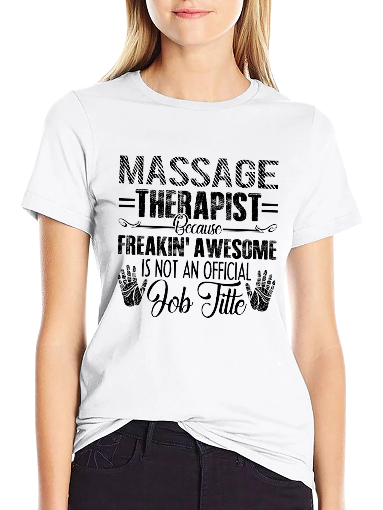 Massage Therapist Awesome Job Title T-Shirt