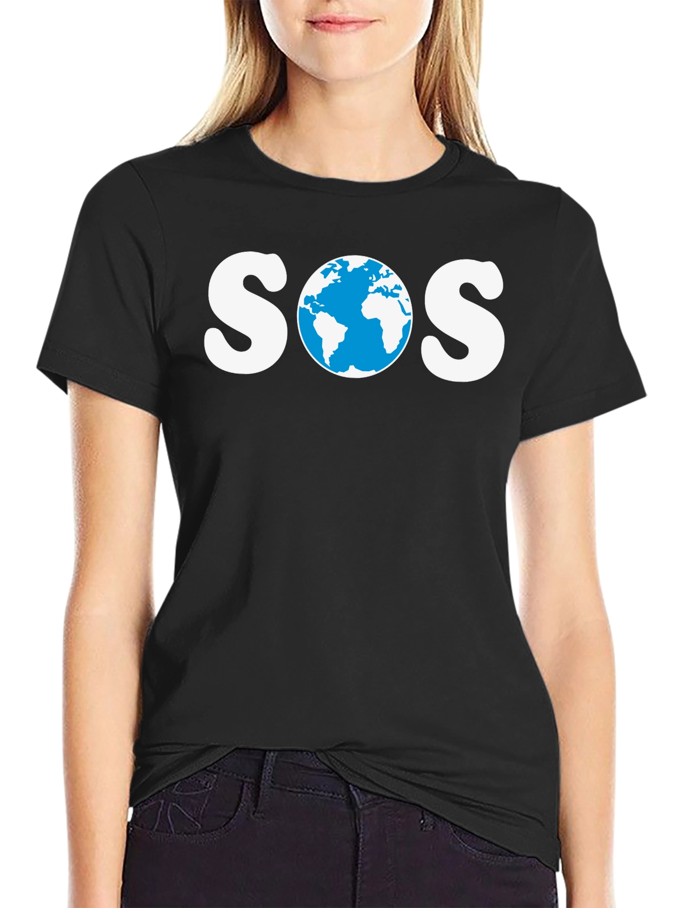 SOS Earth Graphic Tee - Save Our Planet T-Shirt