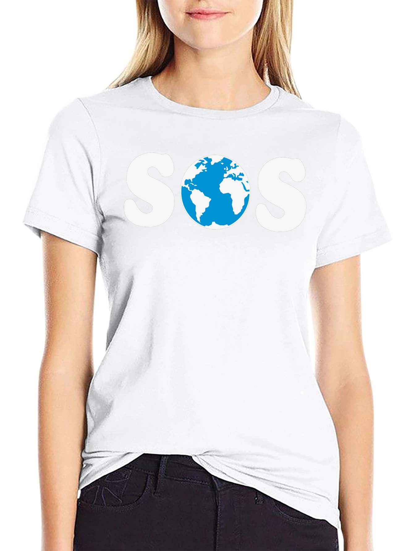 SOS Earth Graphic Tee - Save Our Planet T-Shirt