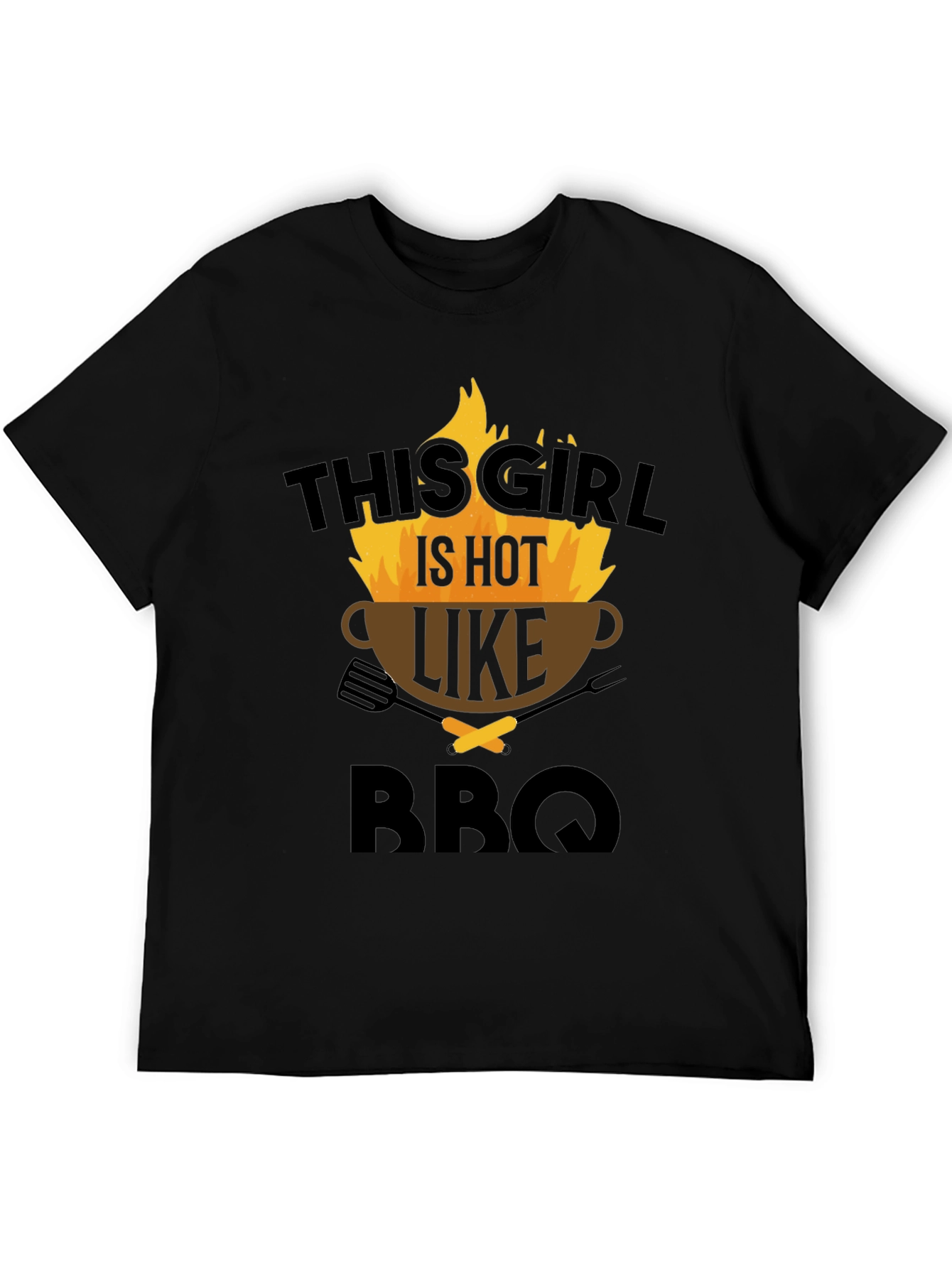 This Girl Is Hot Like BBQ Graphic Tee