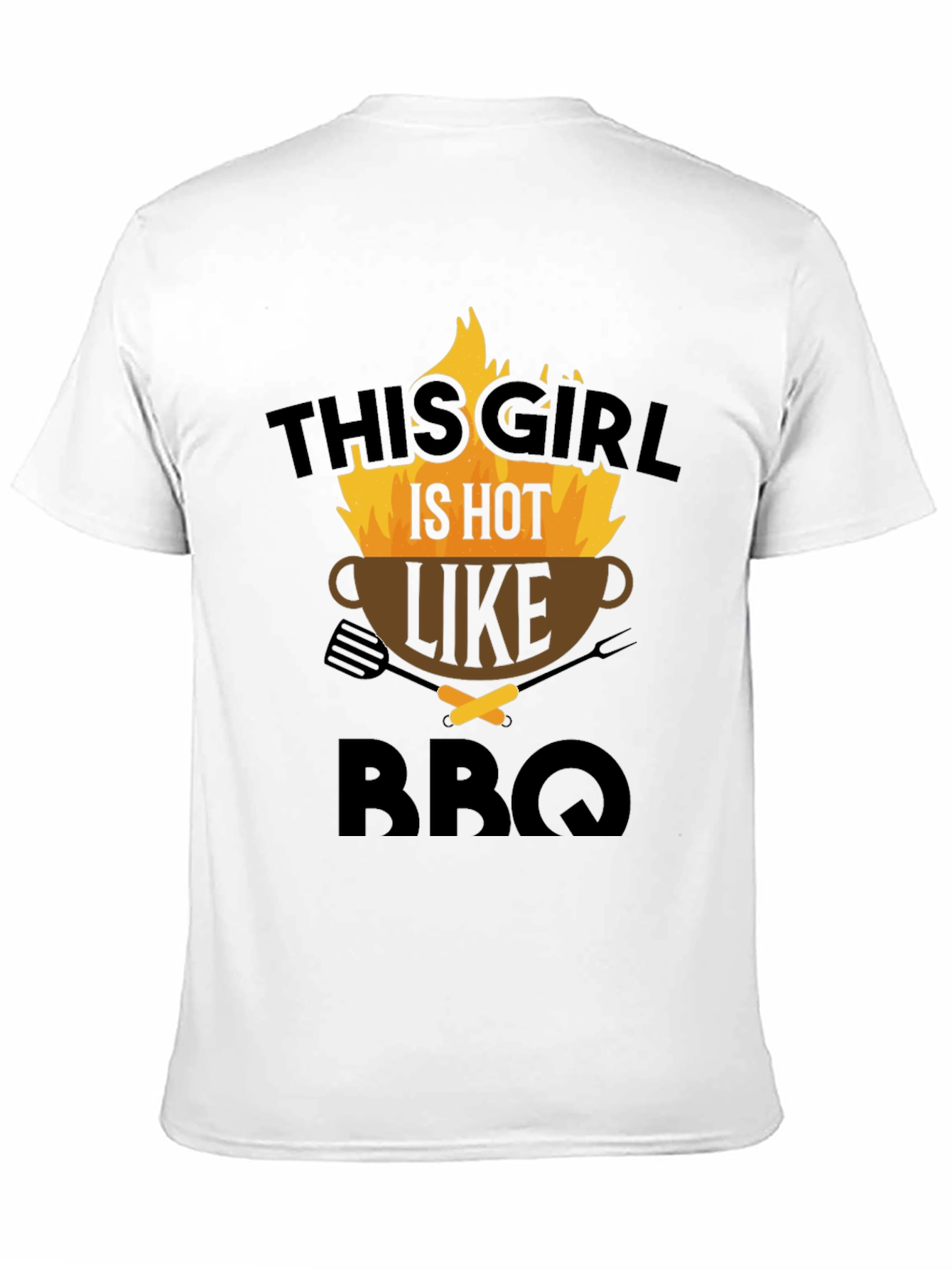 This Girl Is Hot Like BBQ Graphic Tee