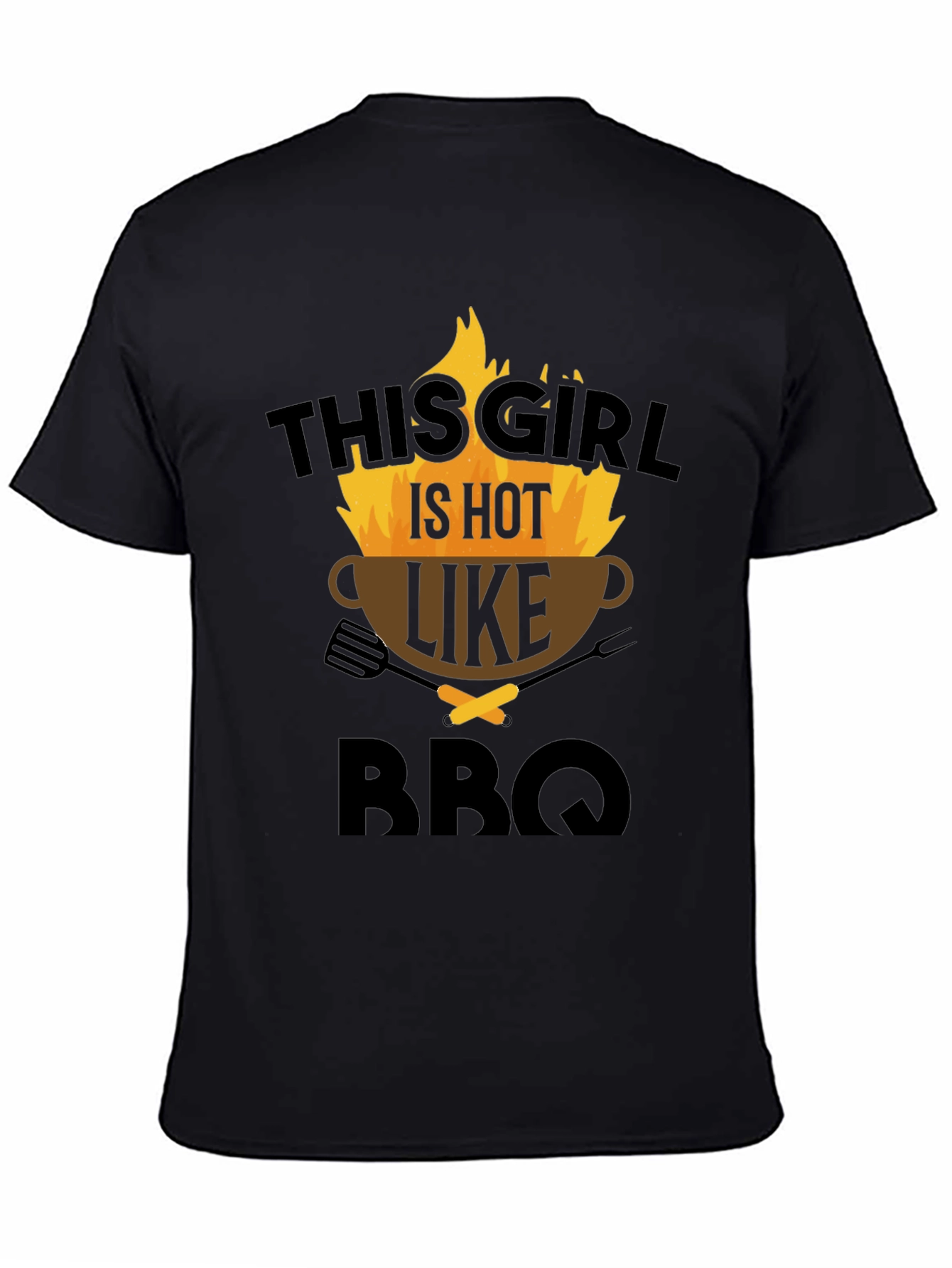 This Girl Is Hot Like BBQ Graphic Tee
