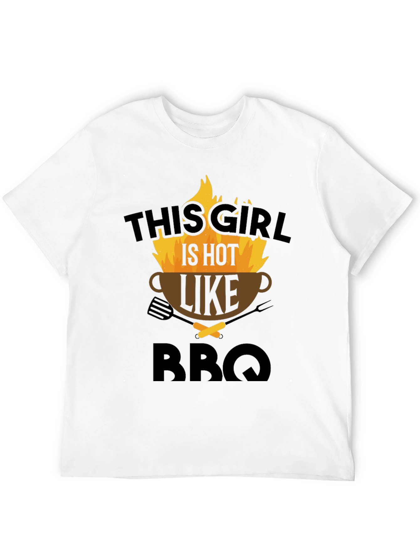 This Girl Is Hot Like BBQ Graphic Tee
