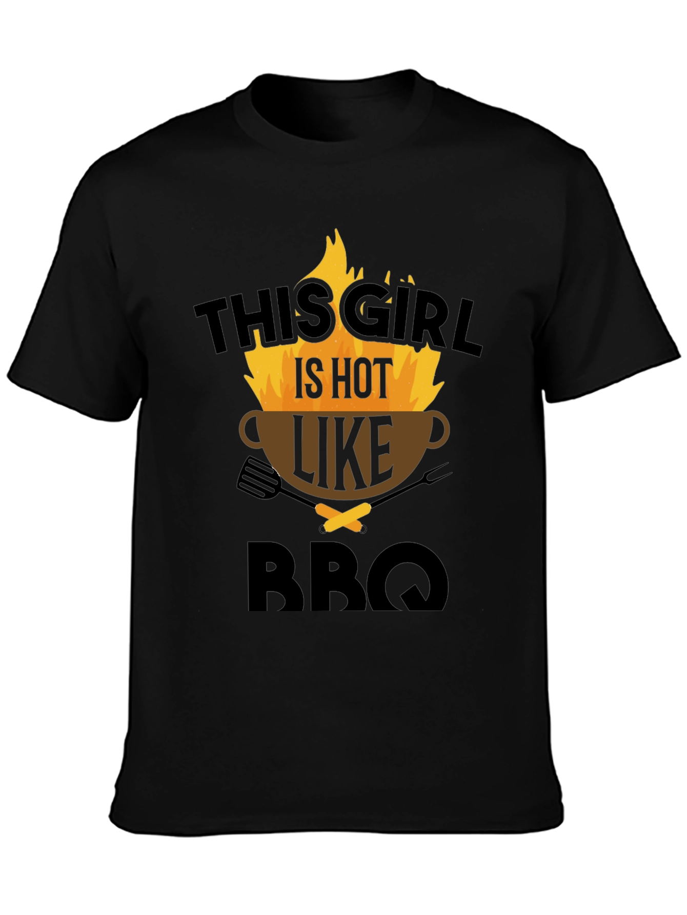 This Girl Is Hot Like BBQ Graphic Tee