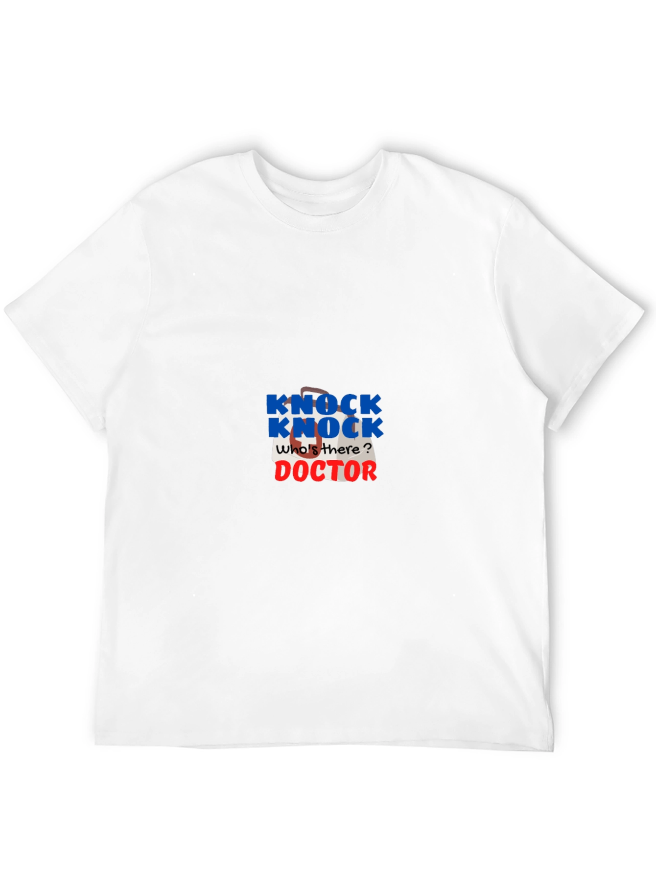Knock Knock Doctor Joke T-Shirt - Black