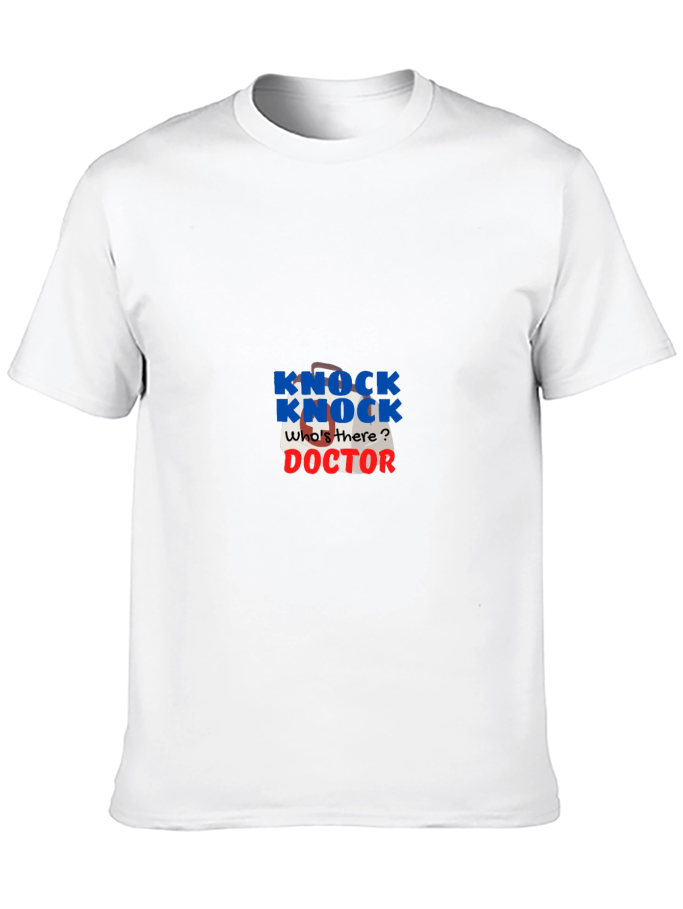 Knock Knock Doctor Joke T-Shirt - Black