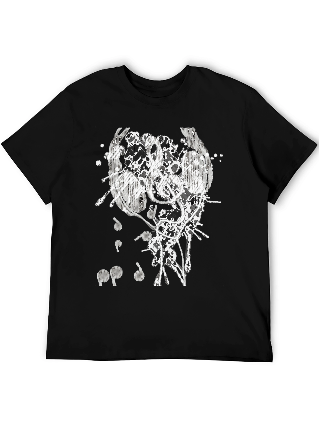 Abstract Headphones Graphic T-Shirt