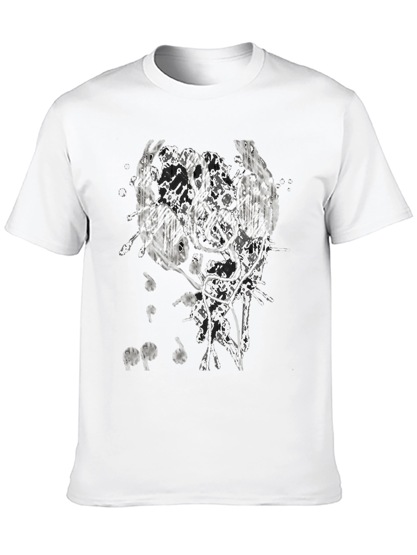 Abstract Headphones Graphic T-Shirt