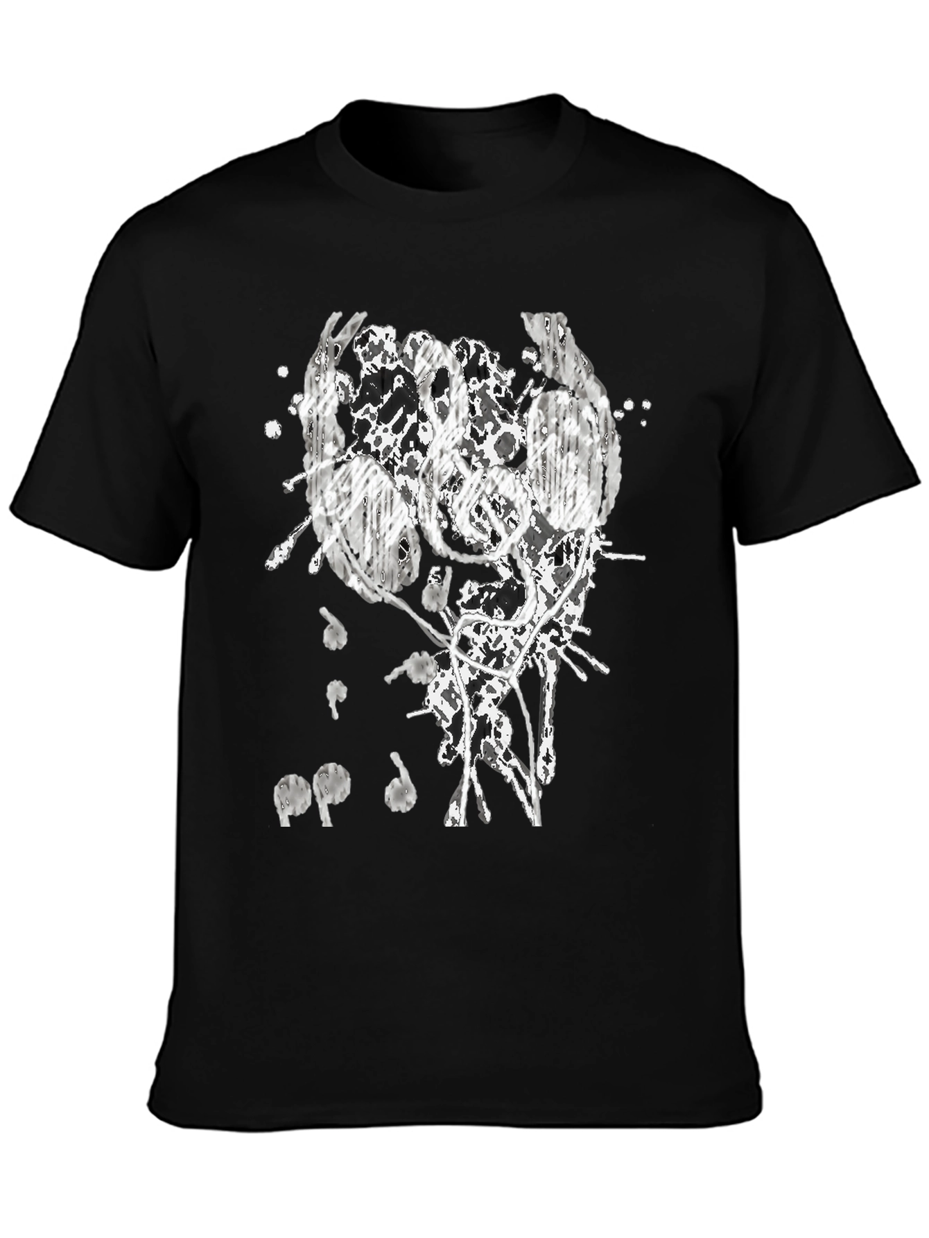 Abstract Headphones Graphic T-Shirt