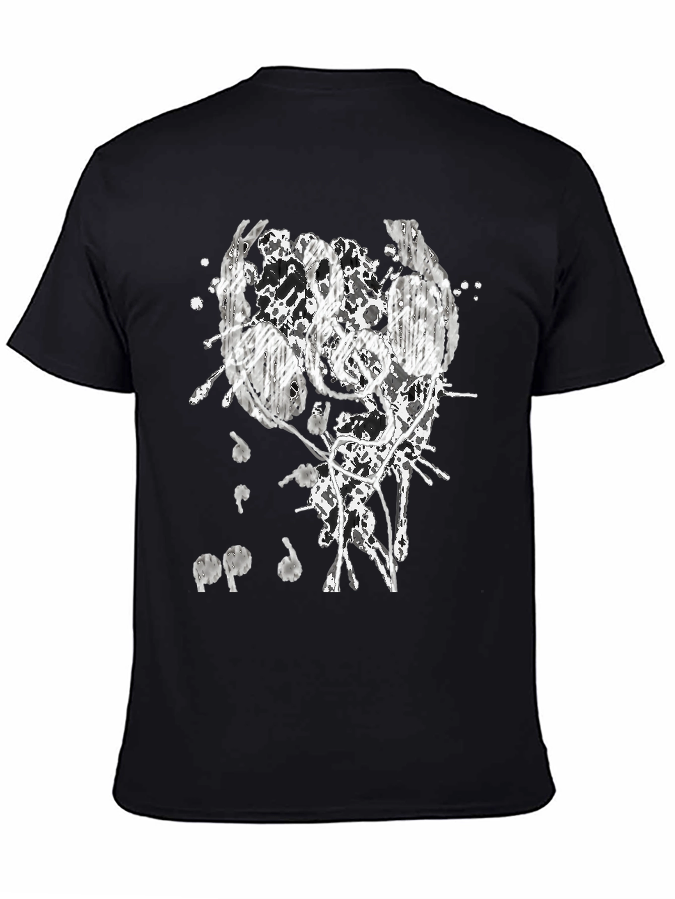 Abstract Headphones Graphic T-Shirt