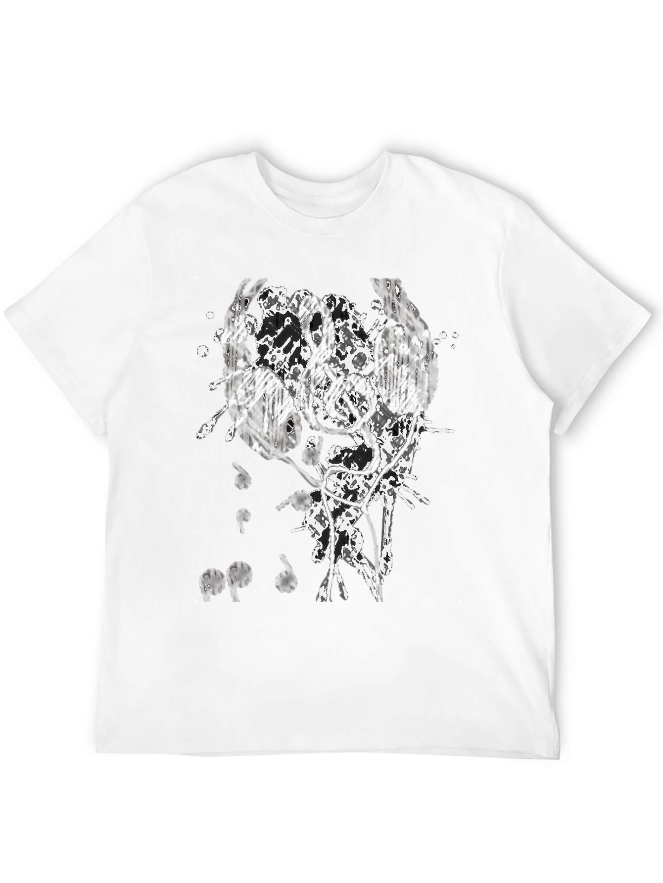 Abstract Headphones Graphic T-Shirt