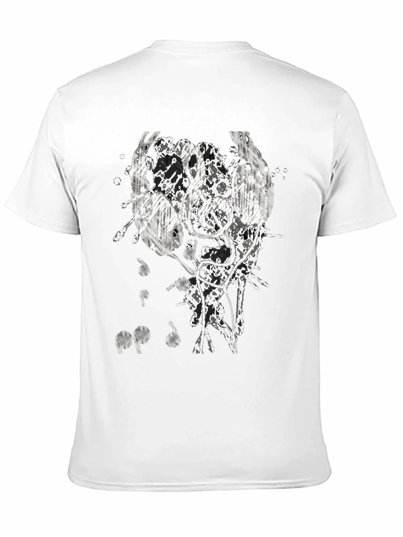 Abstract Headphones Graphic T-Shirt