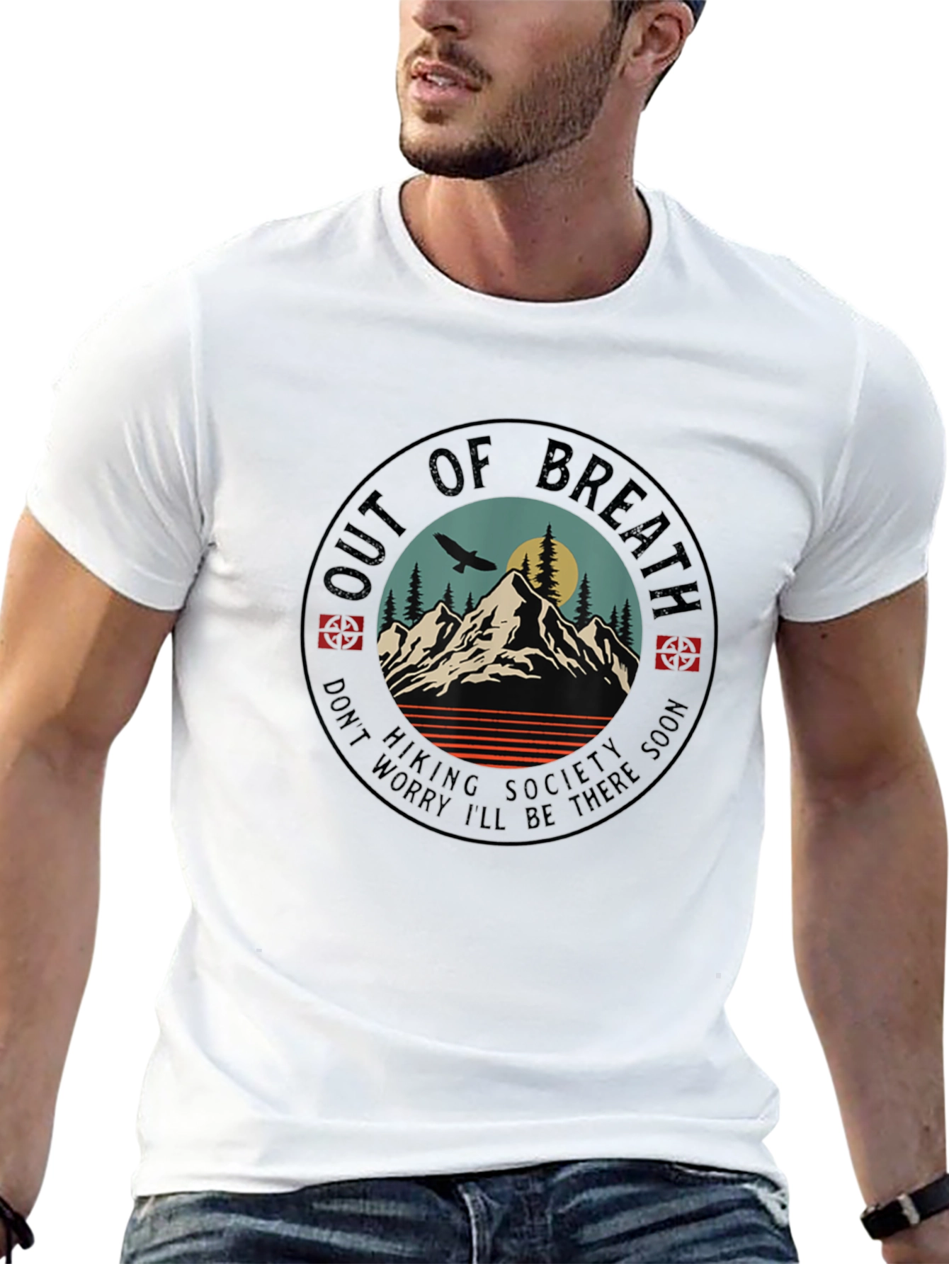 Out of Breath Hiking Society Tee