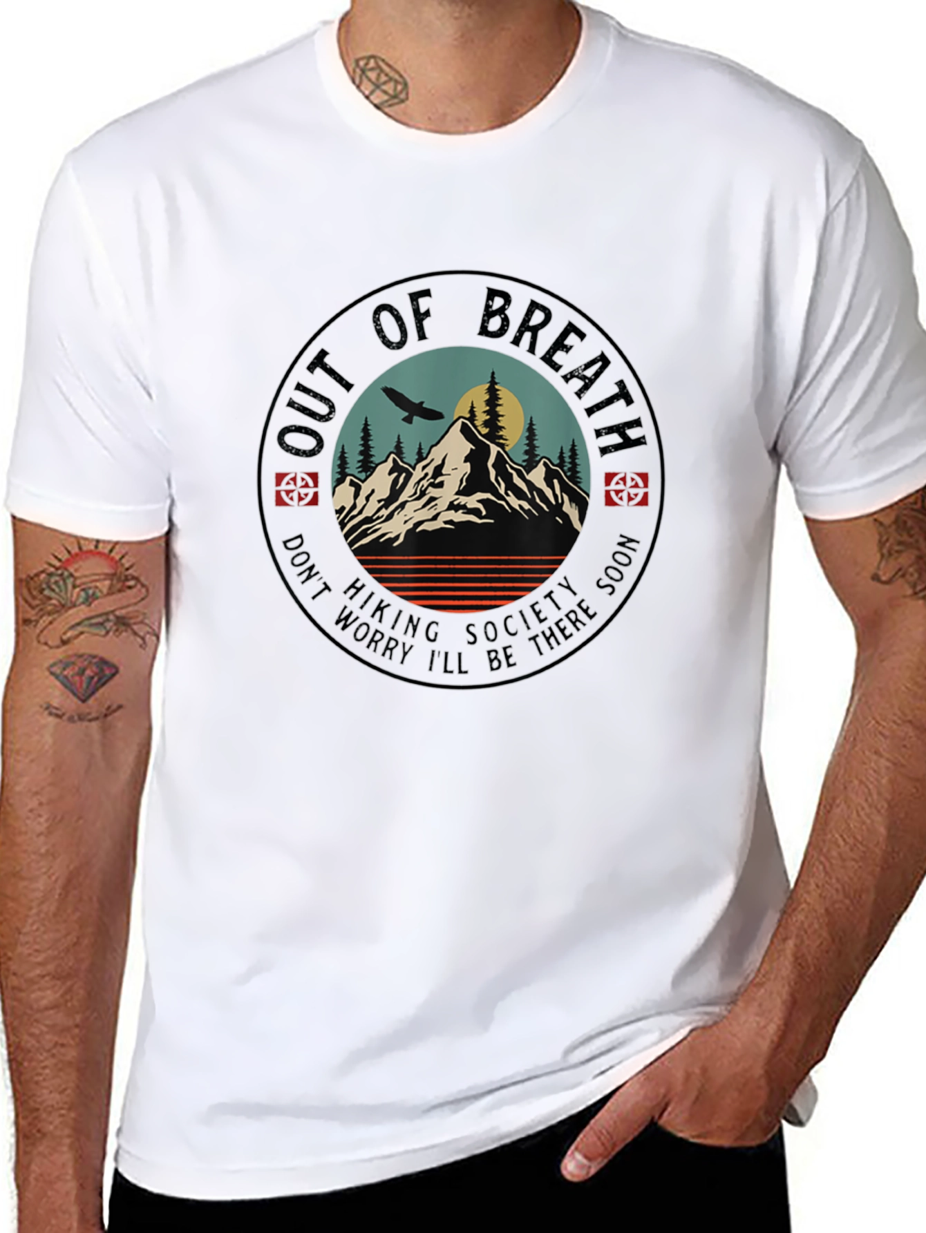 Out of Breath Hiking Society Tee