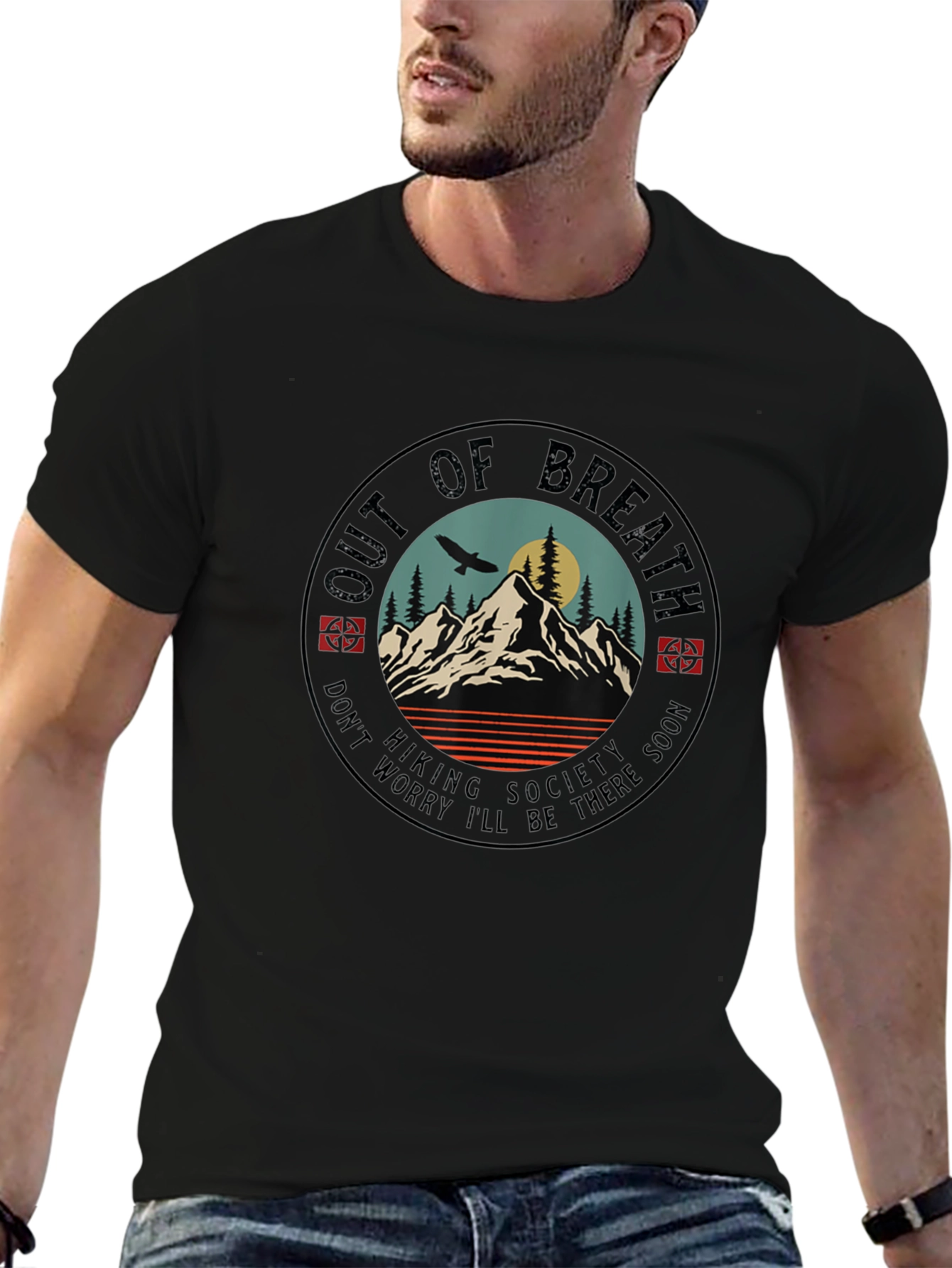 Out of Breath Hiking Society Tee