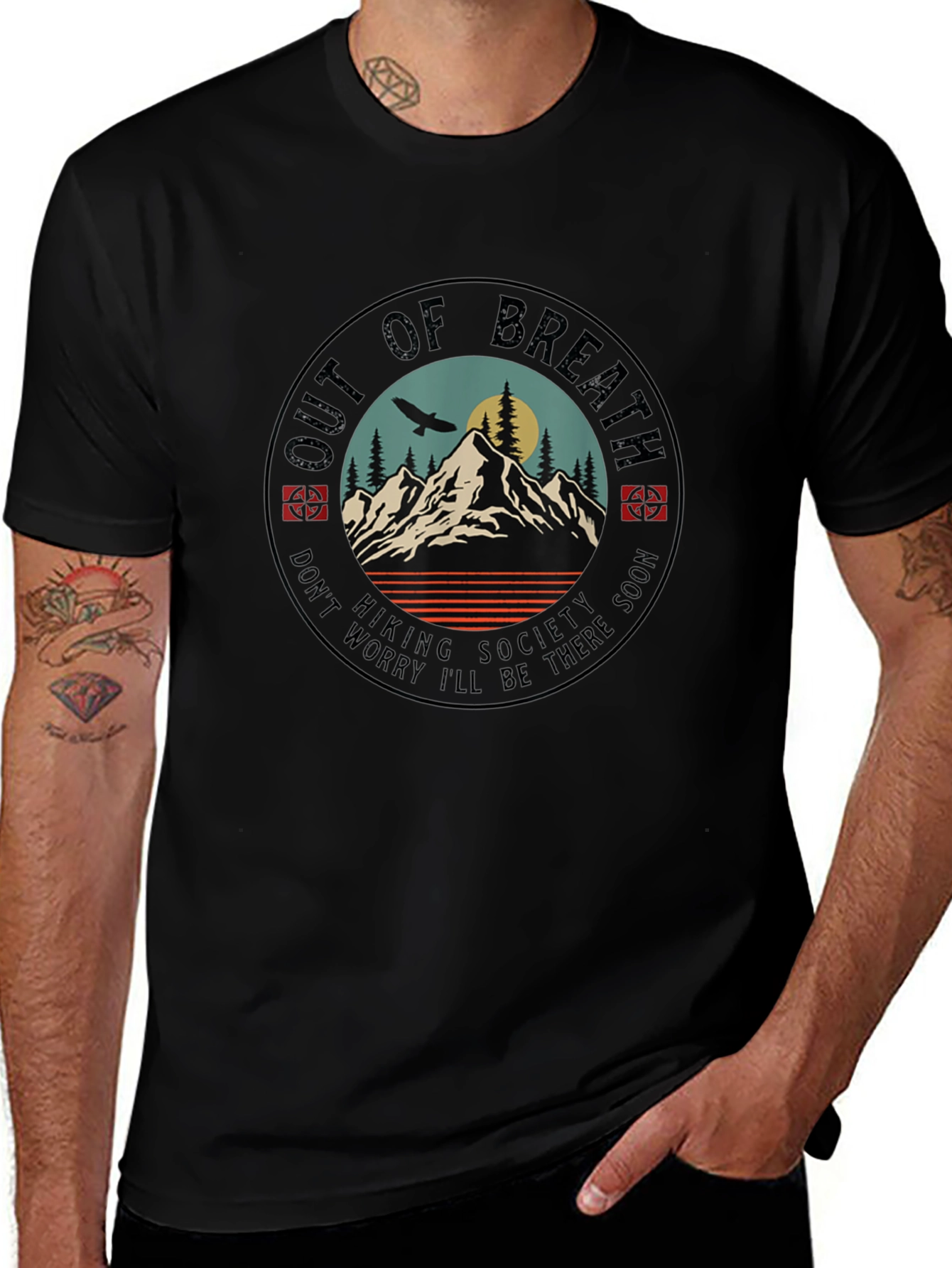 Out of Breath Hiking Society Tee
