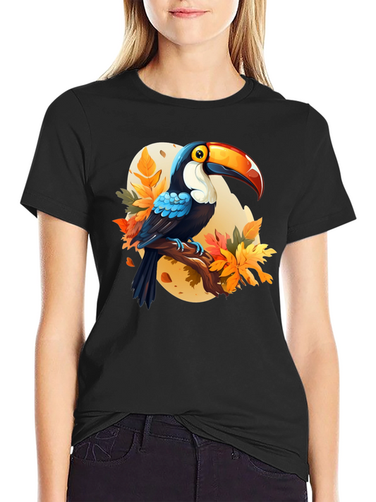 Toucan Autumn T-Shirt - Tropical Bird Fall Apparel